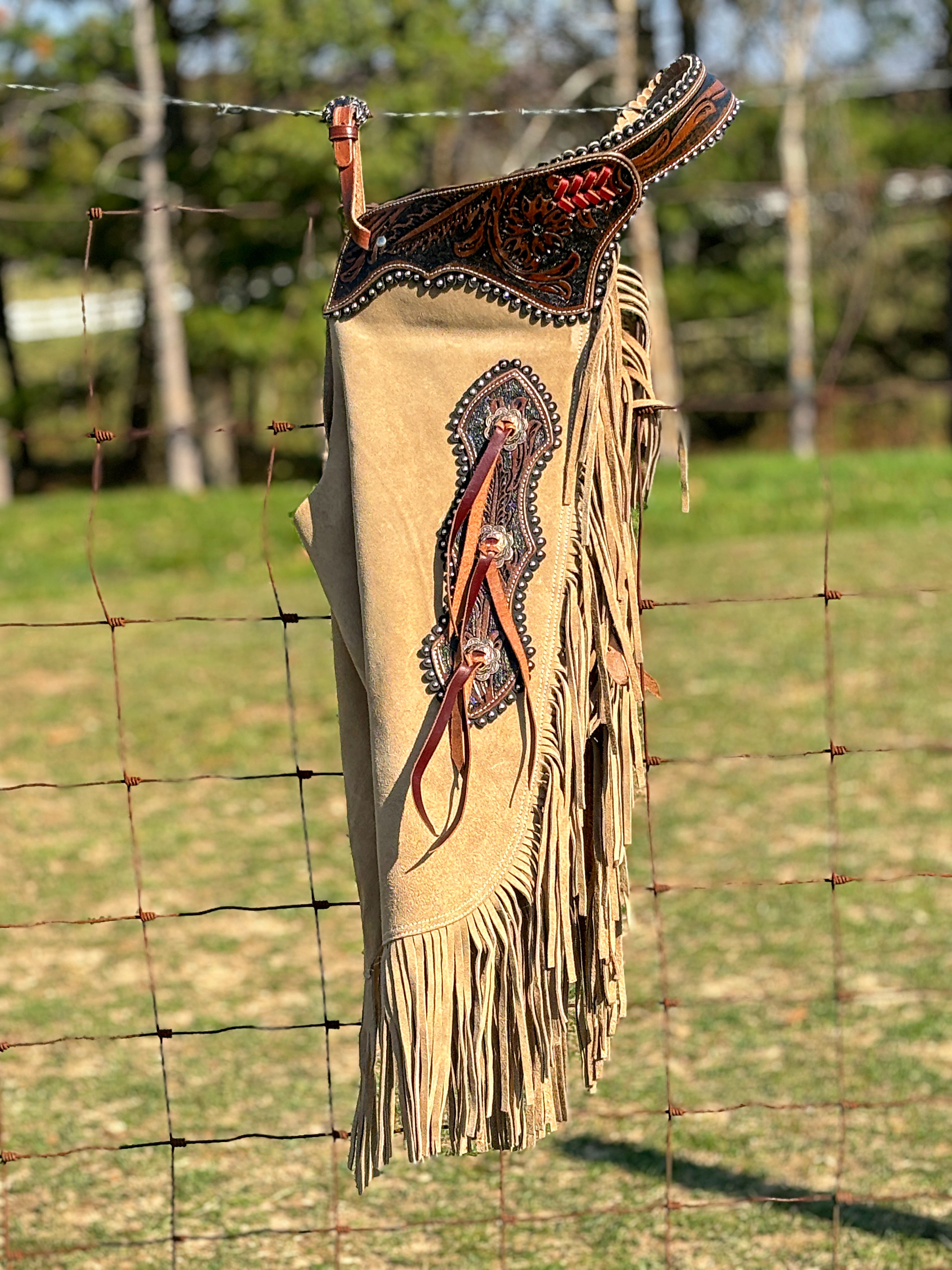 Wildflower Brown Chinks - Henderson's Western Store