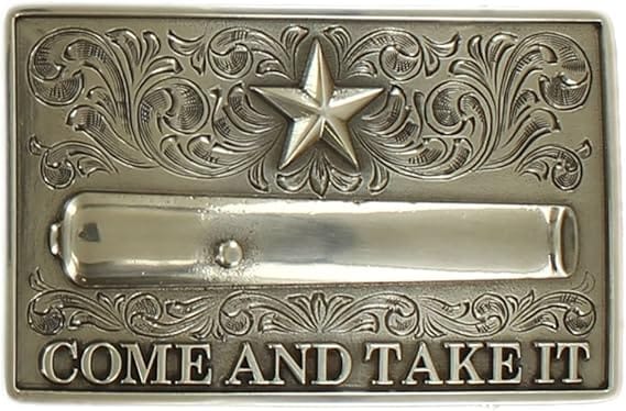 Nocona Belt Buckle ~ Come and Take It - Henderson's Western Store