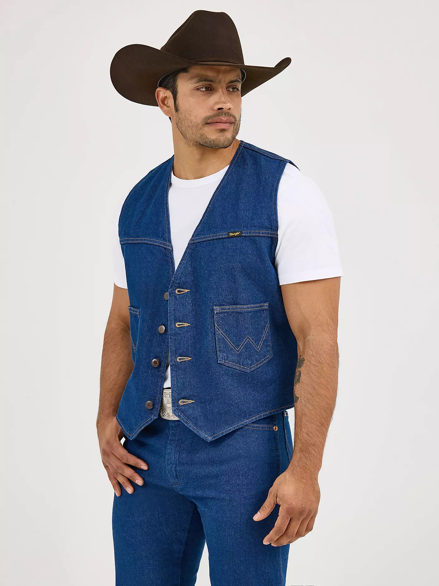 Wrangler® Unlined Denim Vest - Henderson's Western Store