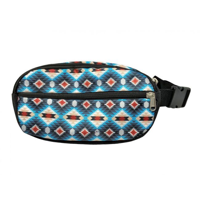 Hip Pack (Fanny Pack) Bag ~ Blue Aztec - Henderson's Western Store