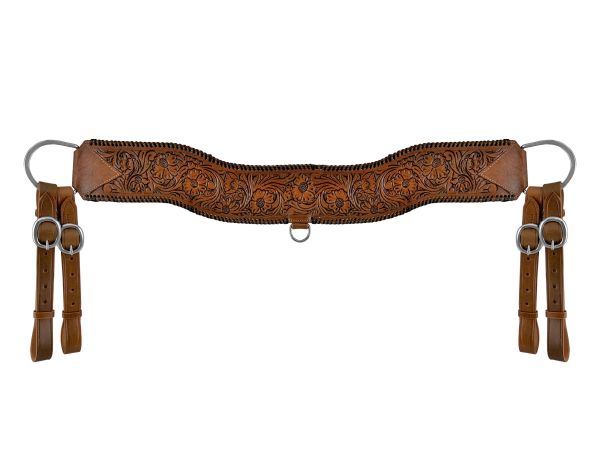 Floral Tooled Tripping Collar - Henderson's Western Store