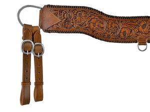 Load image into Gallery viewer, Floral Tooled Tripping Collar - Henderson&#39;s Western Store