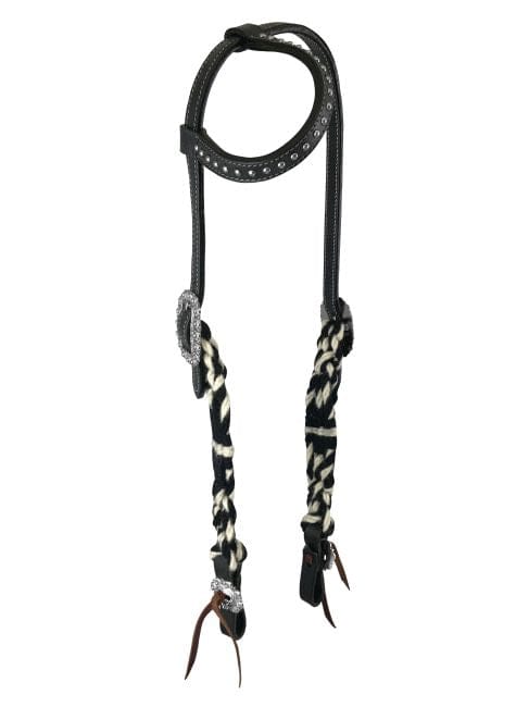 Corded One Ear Black & White - Henderson's Western Store