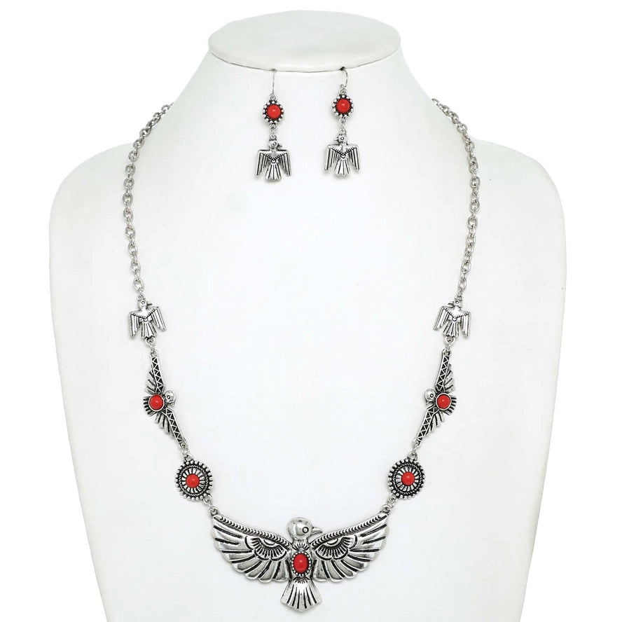 Western Thunderbird Stone Necklace Set - Henderson's Western Store