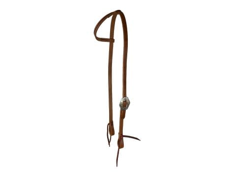 Leather One Ear W/Silver Overlayed Buckle - Henderson's Western Store