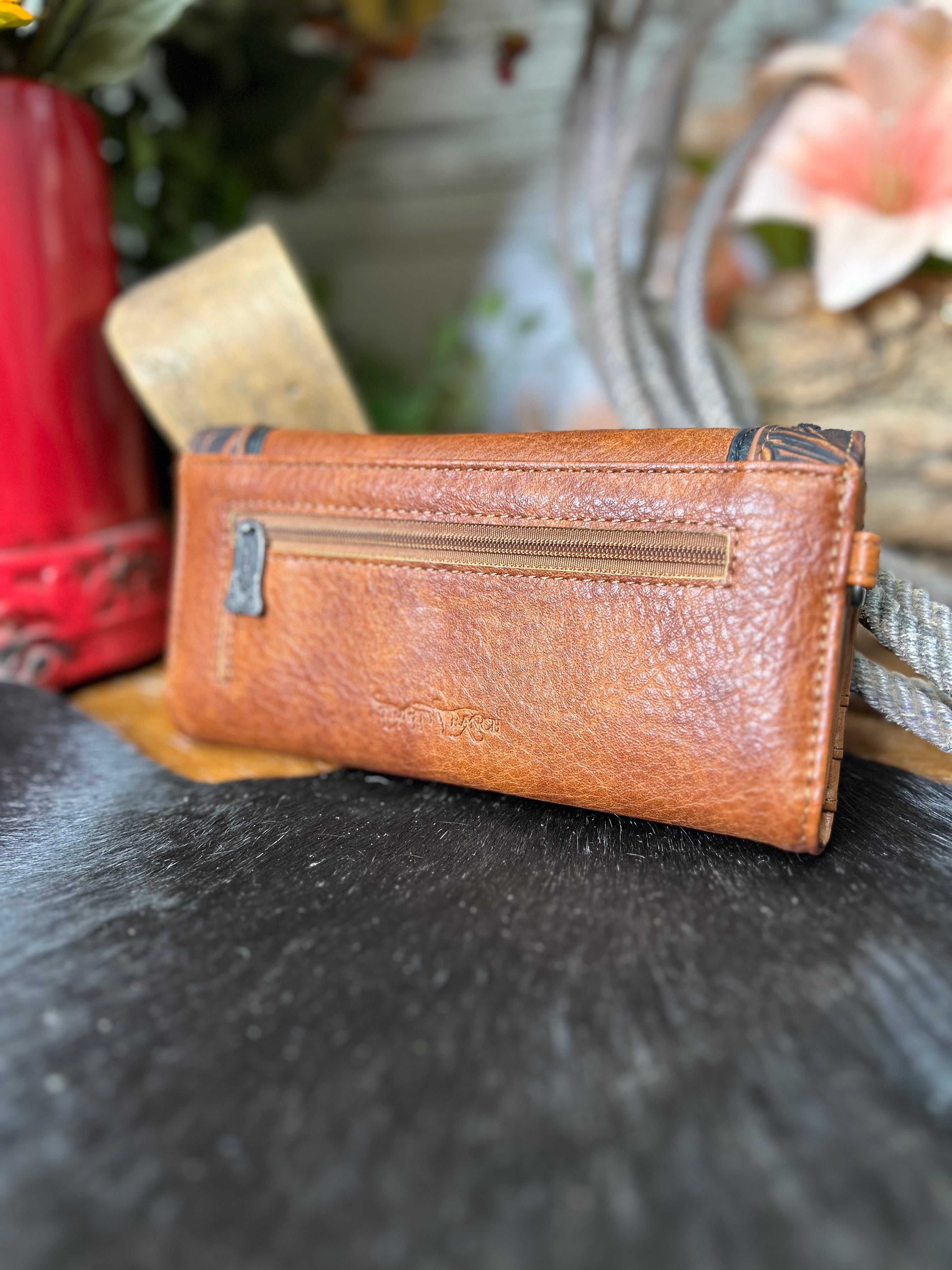 Trinity Ranch Wallet ~ Brown - Henderson's Western Store