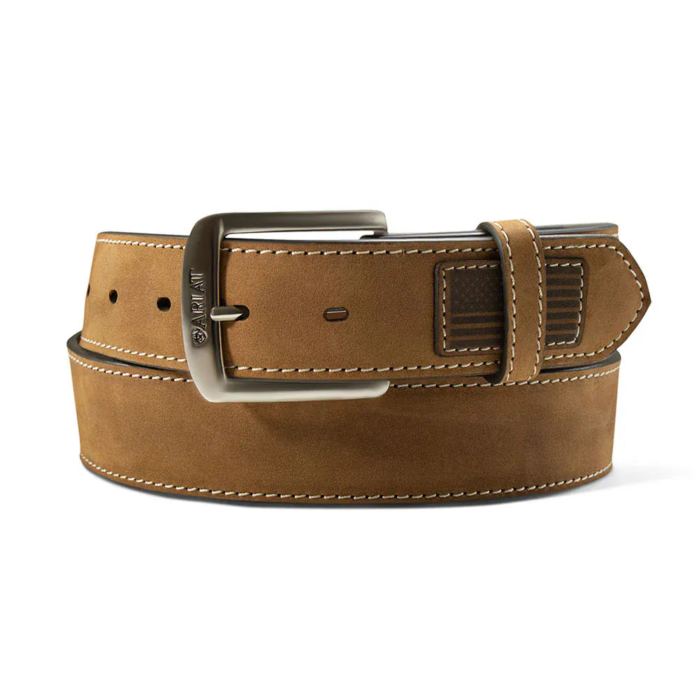 Ariat American Flag Patch Belt - Henderson's Western Store