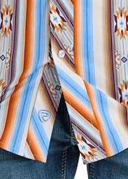 Boy's Stripe Aztec Print by Rock & Roll ~ Orange - Henderson's Western Store