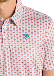 Men's Rock & Roll Polo Shirt ~ Natural - Henderson's Western Store