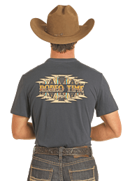 Dale Brisby Dale Rodeo Time Tee ~ Navy - Henderson's Western Store