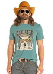 Dale Brisby Radiator Ranch Tee ~ Teal - Henderson's Western Store