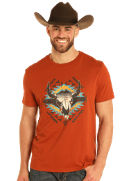 Cow Skull Graphic Tee by Rock & Roll - Henderson's Western Store