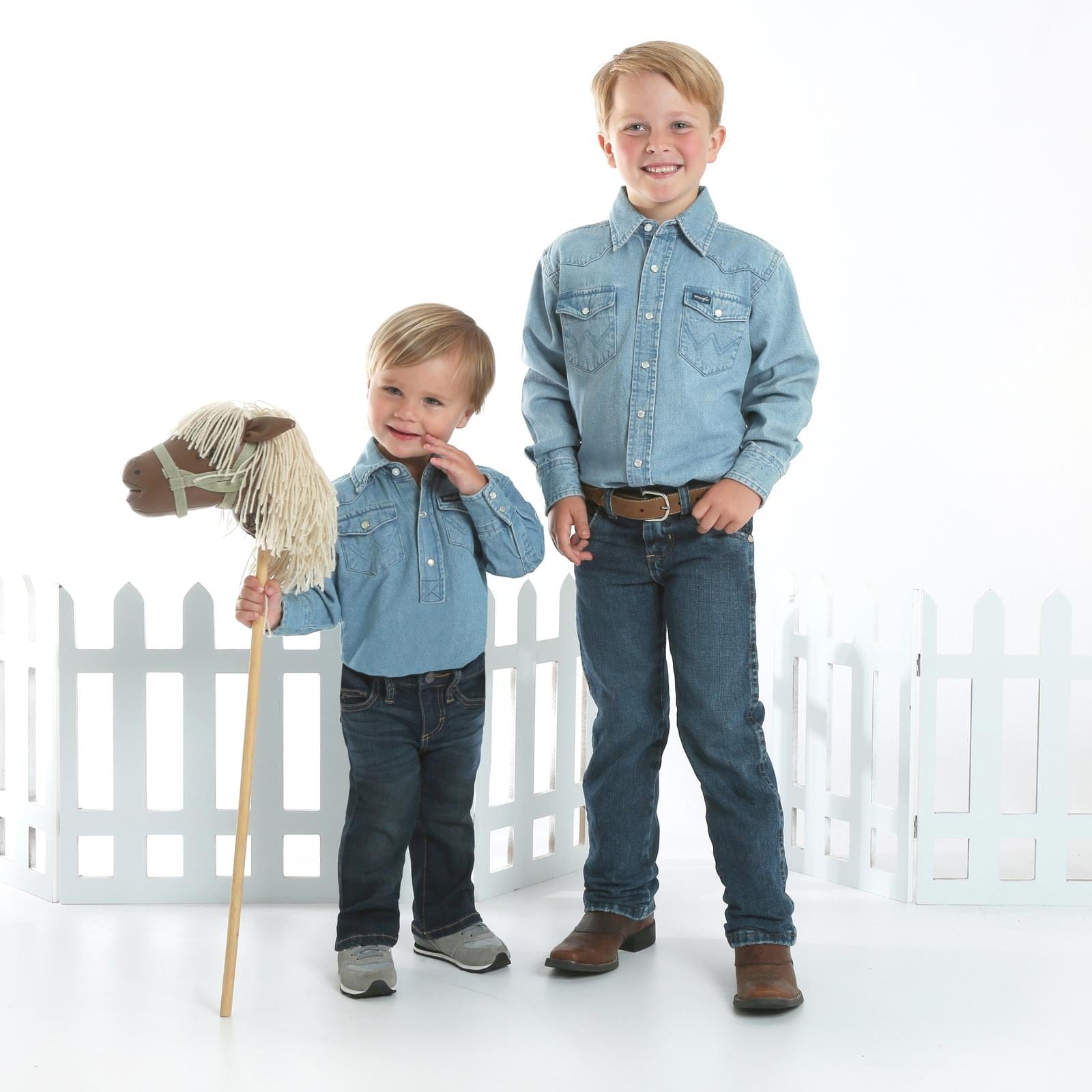 Boy's Cowboy Cut® Western Shirt by Wrangler - Henderson's Western Store