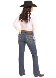 Crossed Embroidered Jean by Rock & Roll - Henderson's Western Store