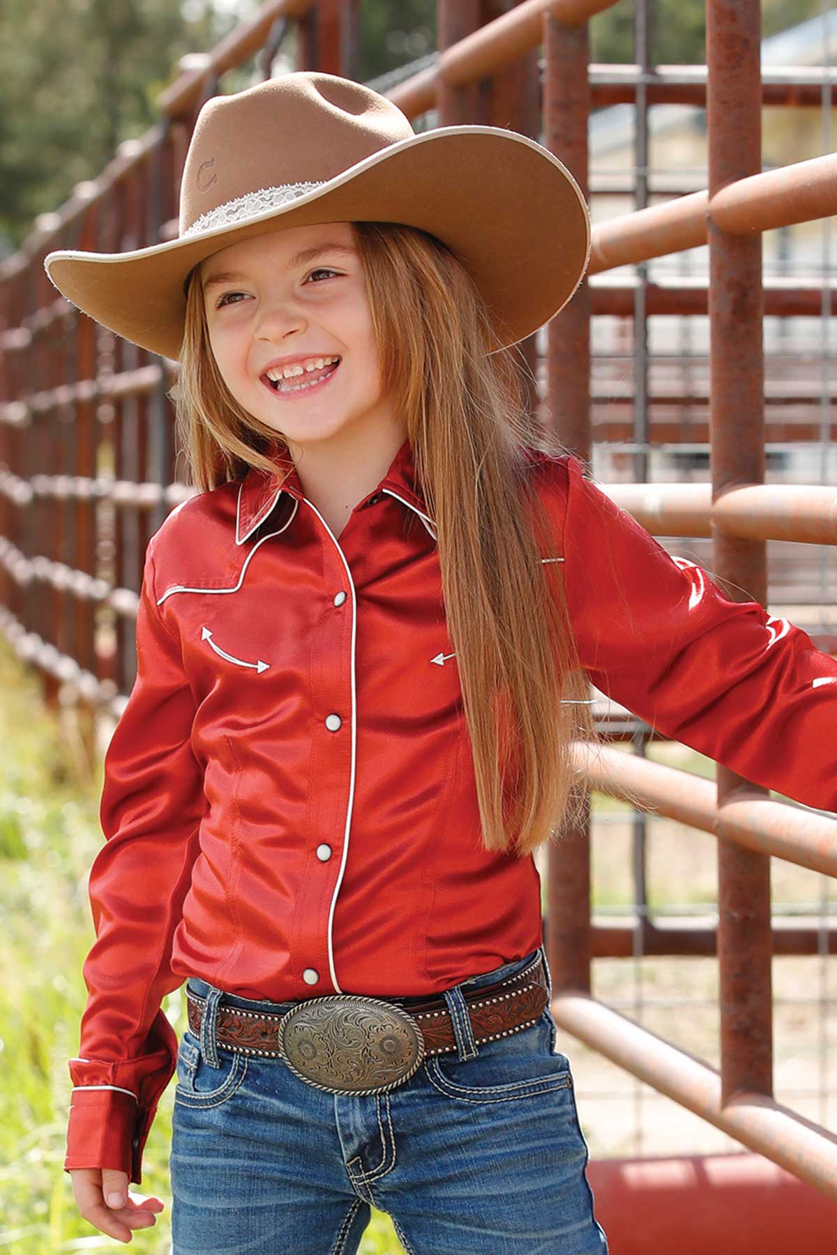 Girls Cruel Girls Satin Pearl Snap - Henderson's Western Store