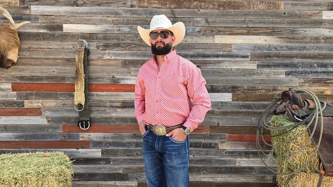 CueroLine Classic Western Shirt ~ Coral - Henderson's Western Store