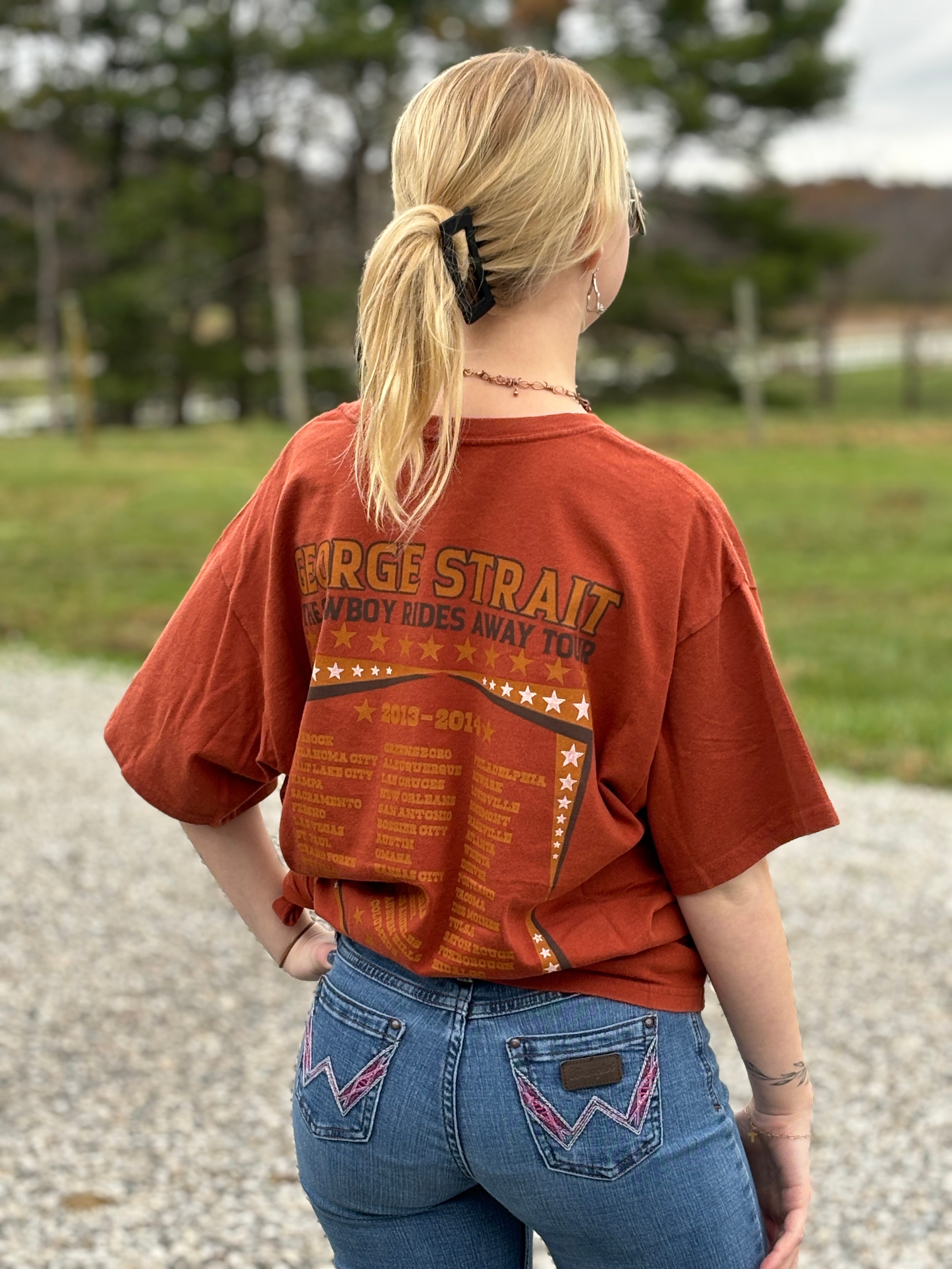 Ladies George Strait Tee by Wrangler - Henderson's Western Store