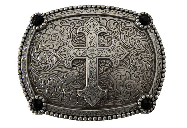 Blazin Roxx Belt Buckle ~ Cross - Henderson's Western Store