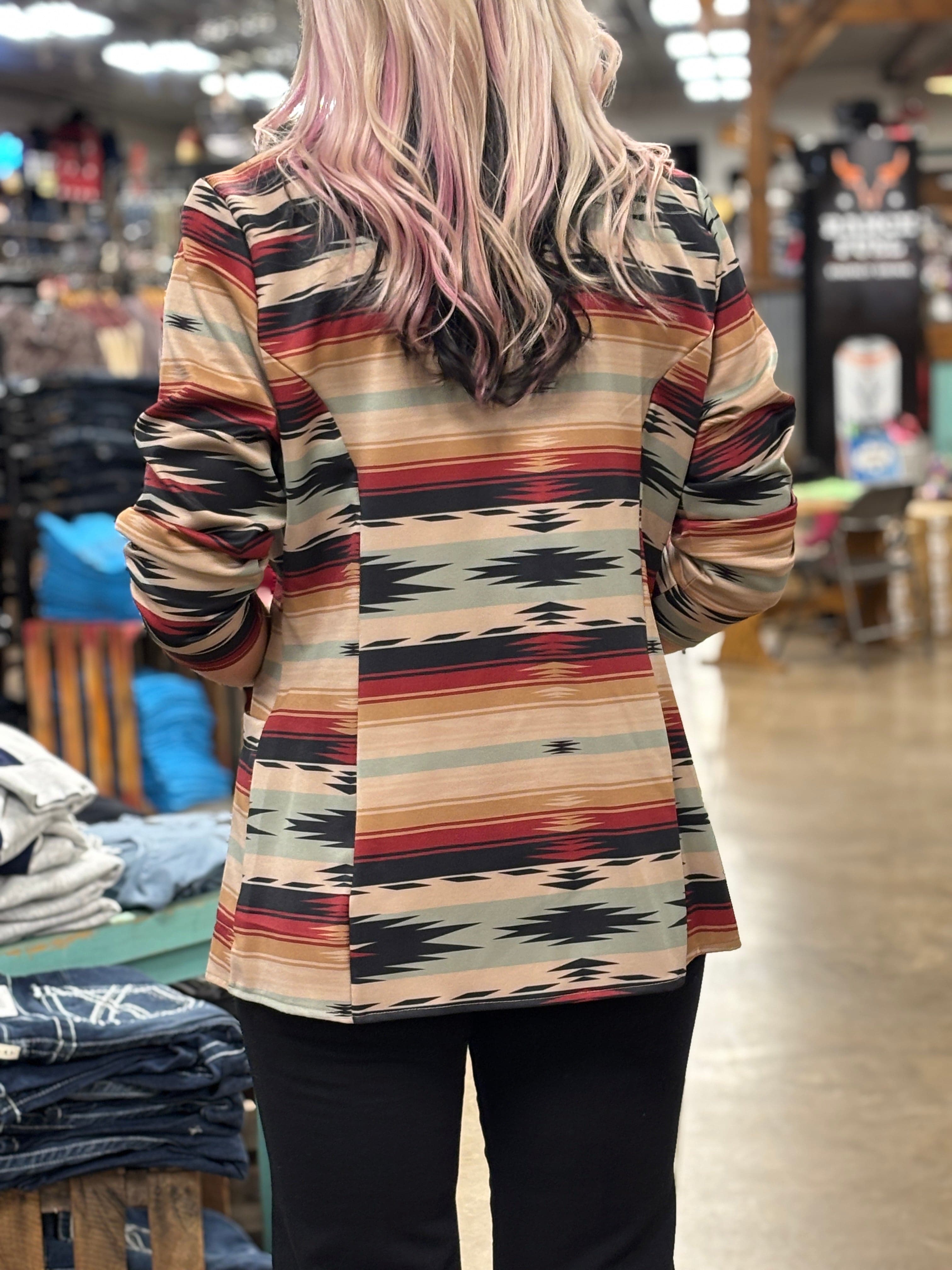 Aztec Print Blazer - Henderson's Western Store