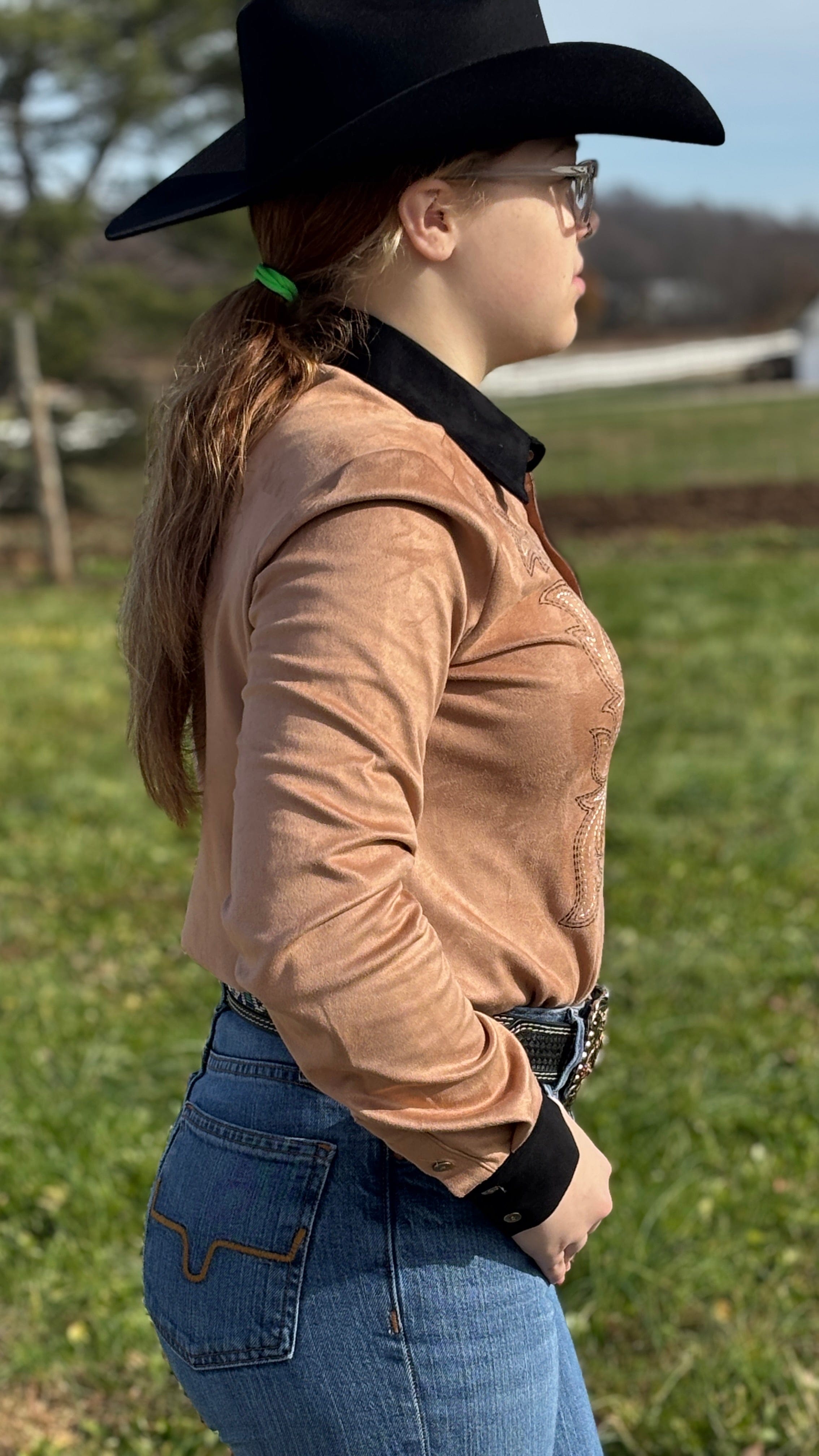 Pullover Button Up by Cowgirl Tuff ~ Tan - Henderson's Western Store