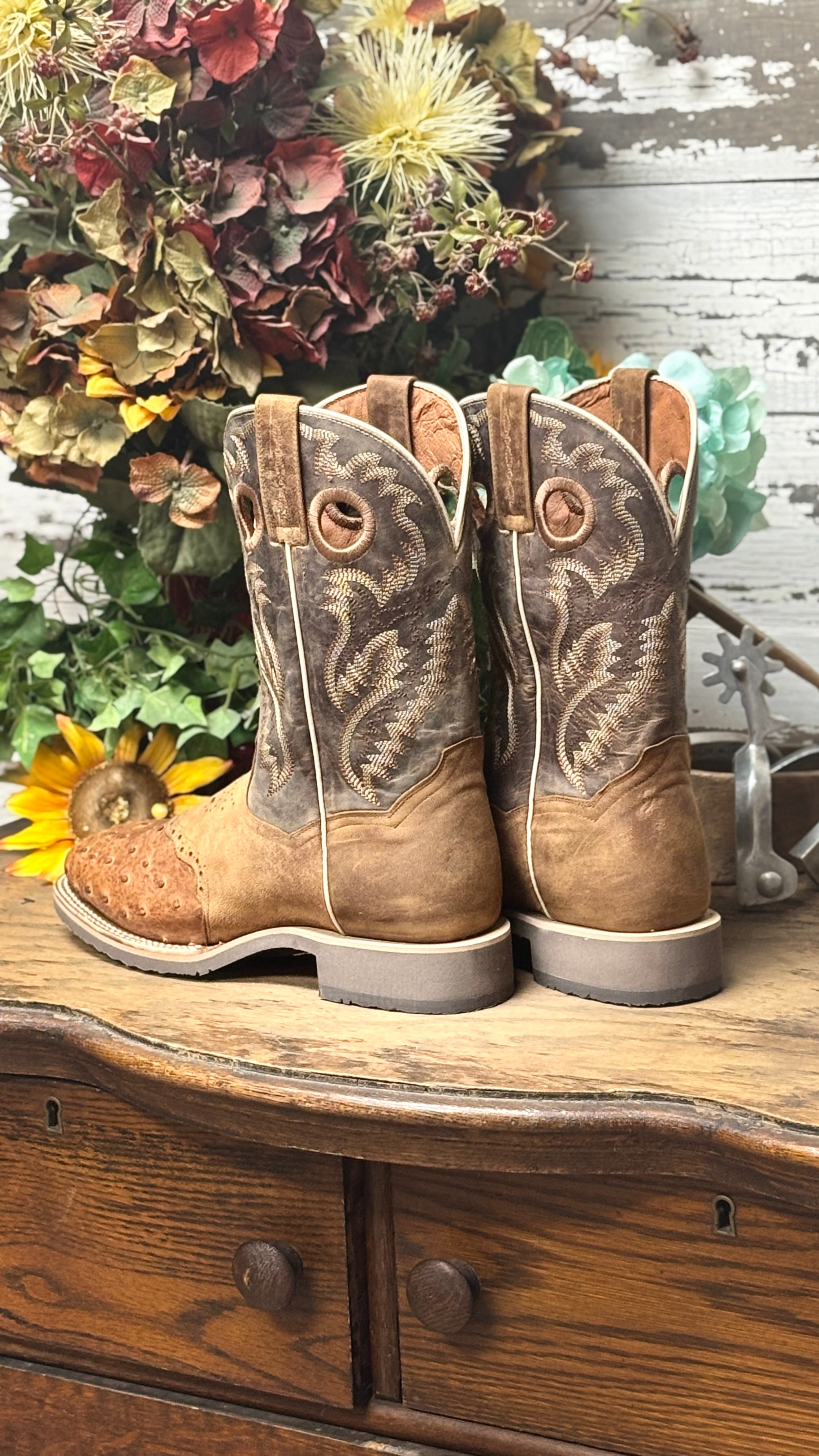 Martel Ostrich Boots by Dan Post - Henderson's Western Store