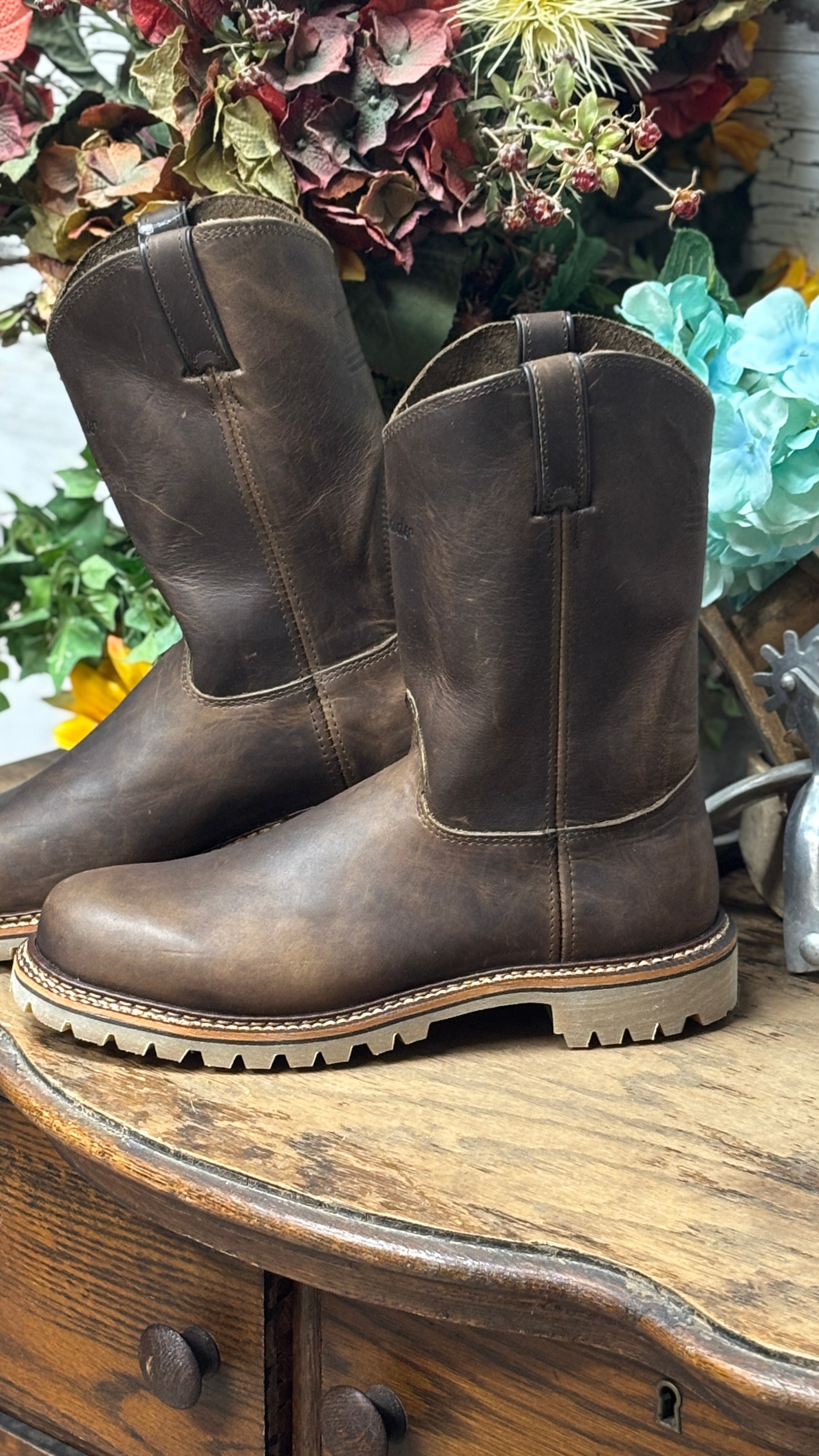 Silverado Pull On Work Boots - Made in USA - Henderson's Western Store