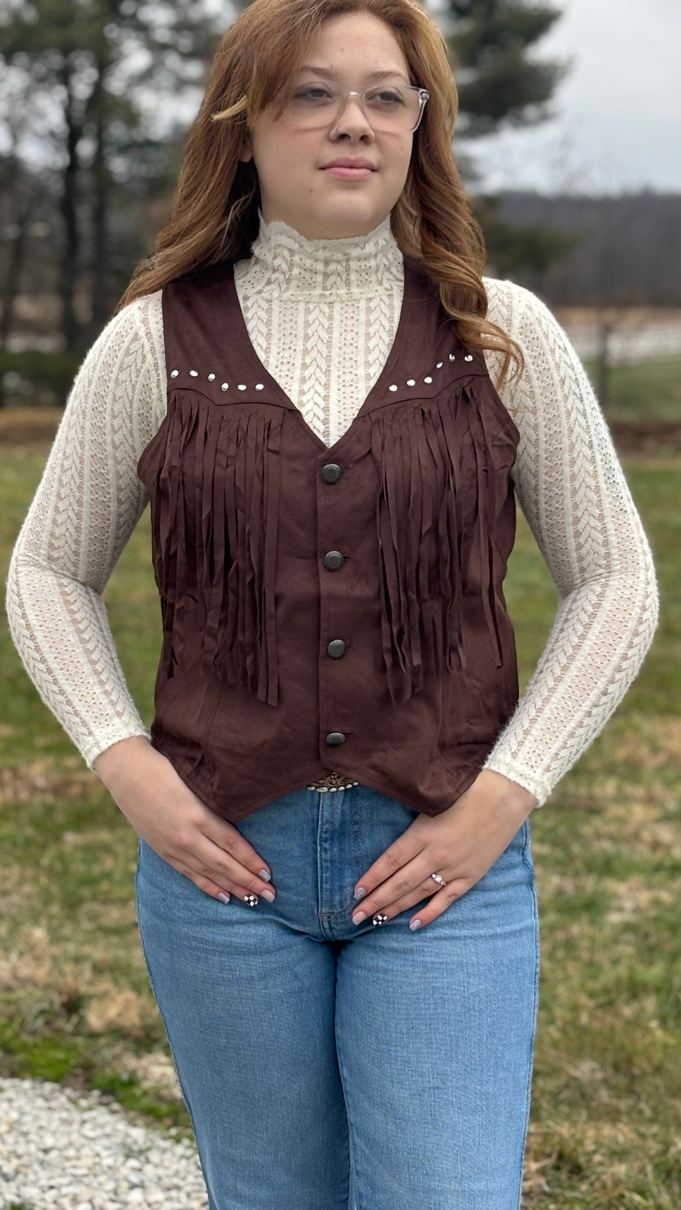 Soft Knit Lace High Neck Layering Top - Henderson's Western Store