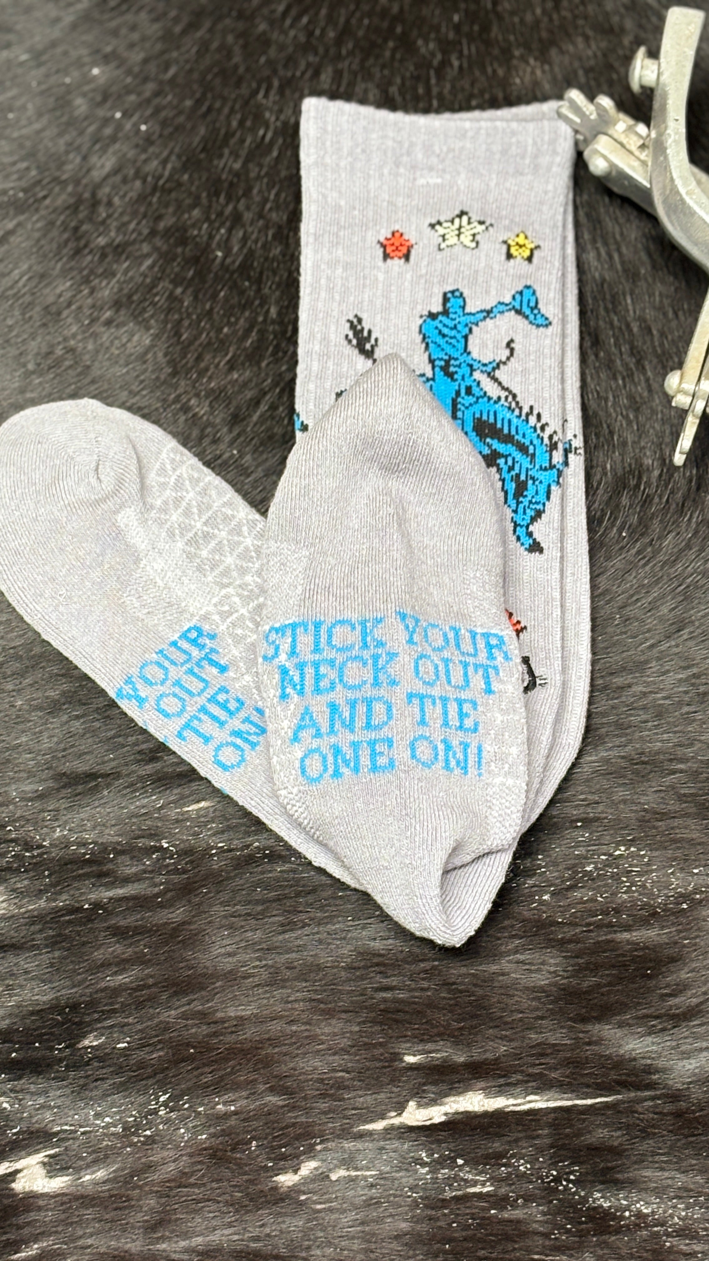Lucky Chuck Socks ~ Fringe Long Live - Henderson's Western Store