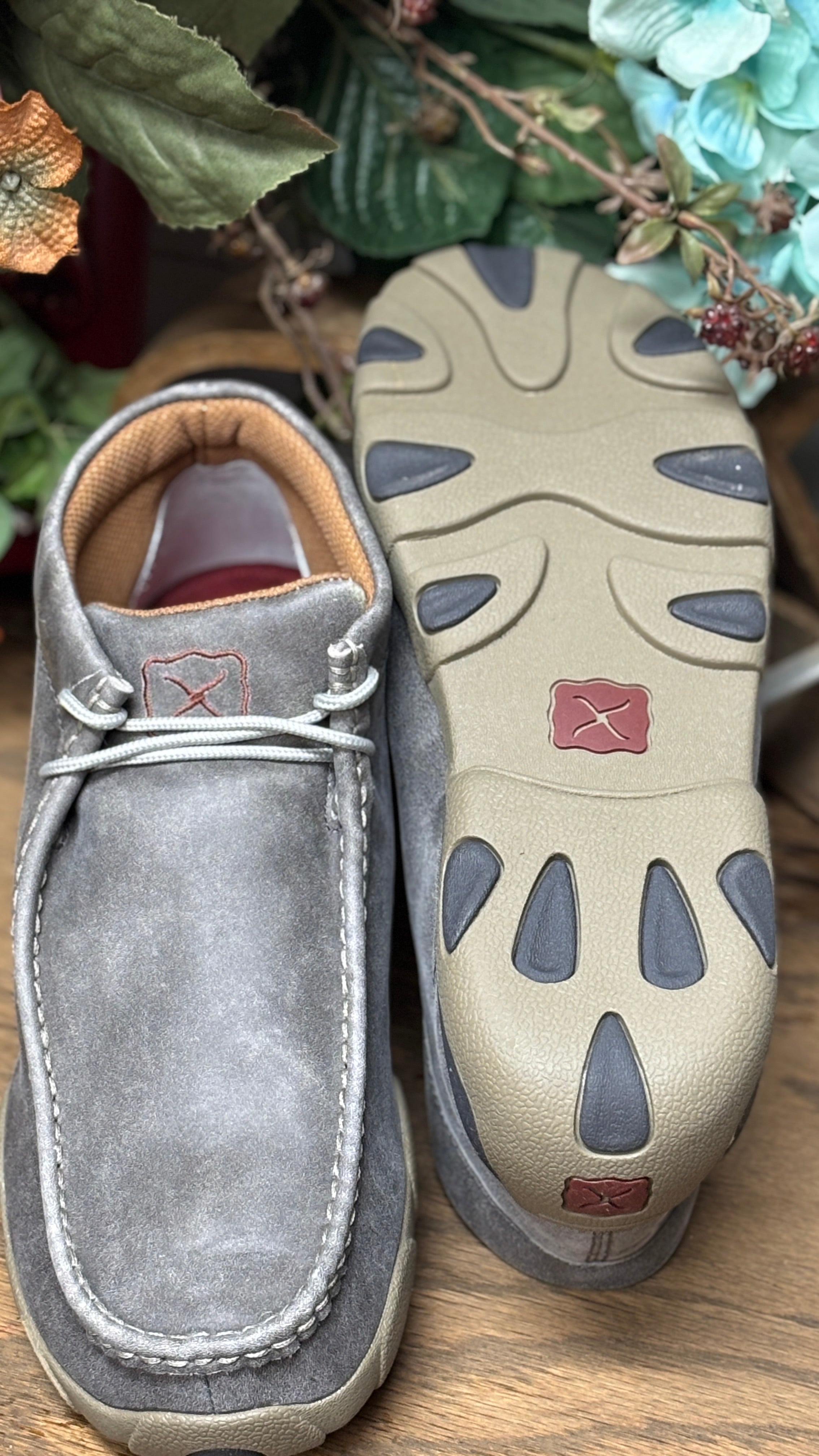 Men's Chukka Driving Moc ~ Grey - Henderson's Western Store