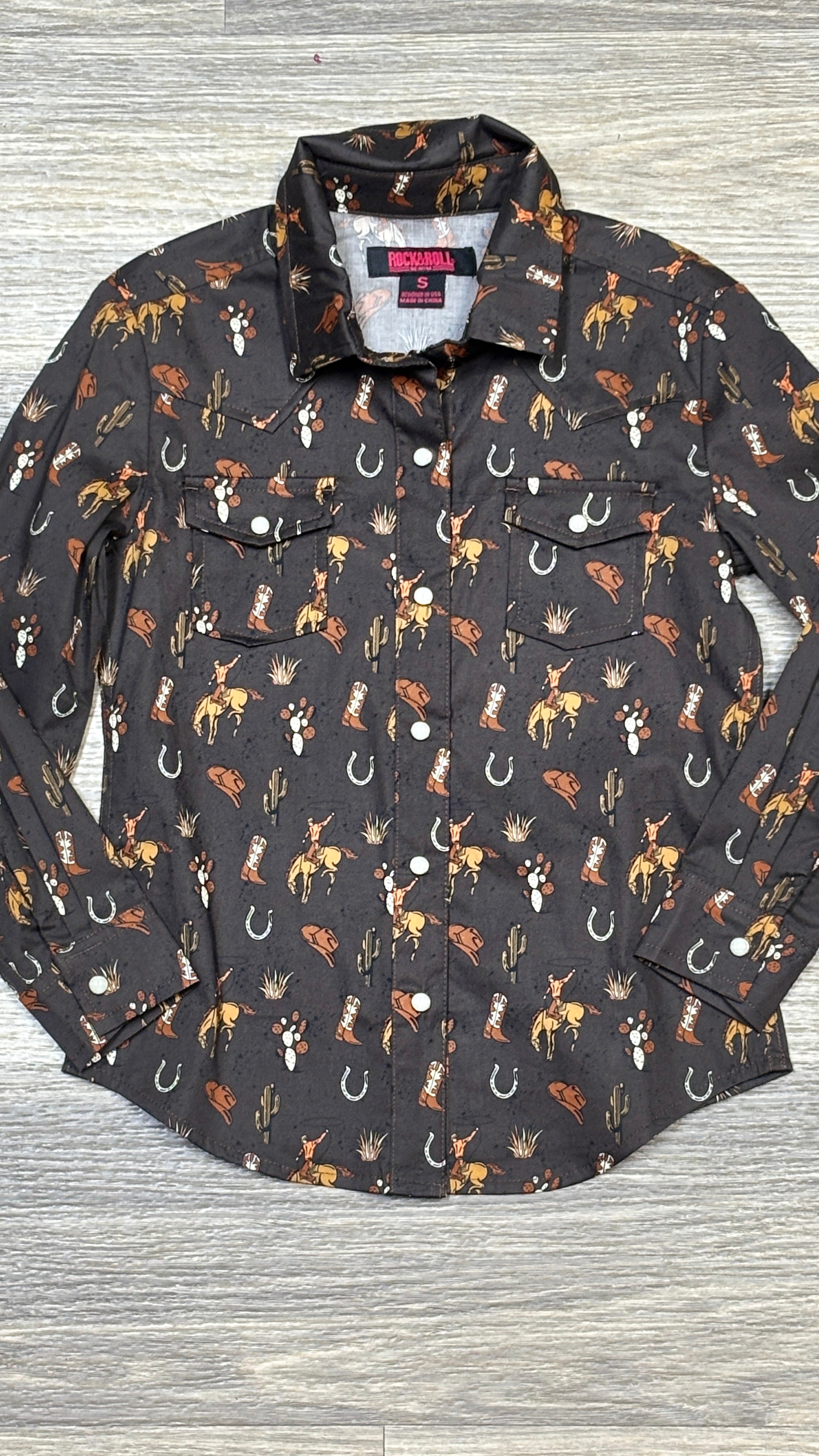 Retro Conversational Shirt by Rock & Roll - Henderson's Western Store