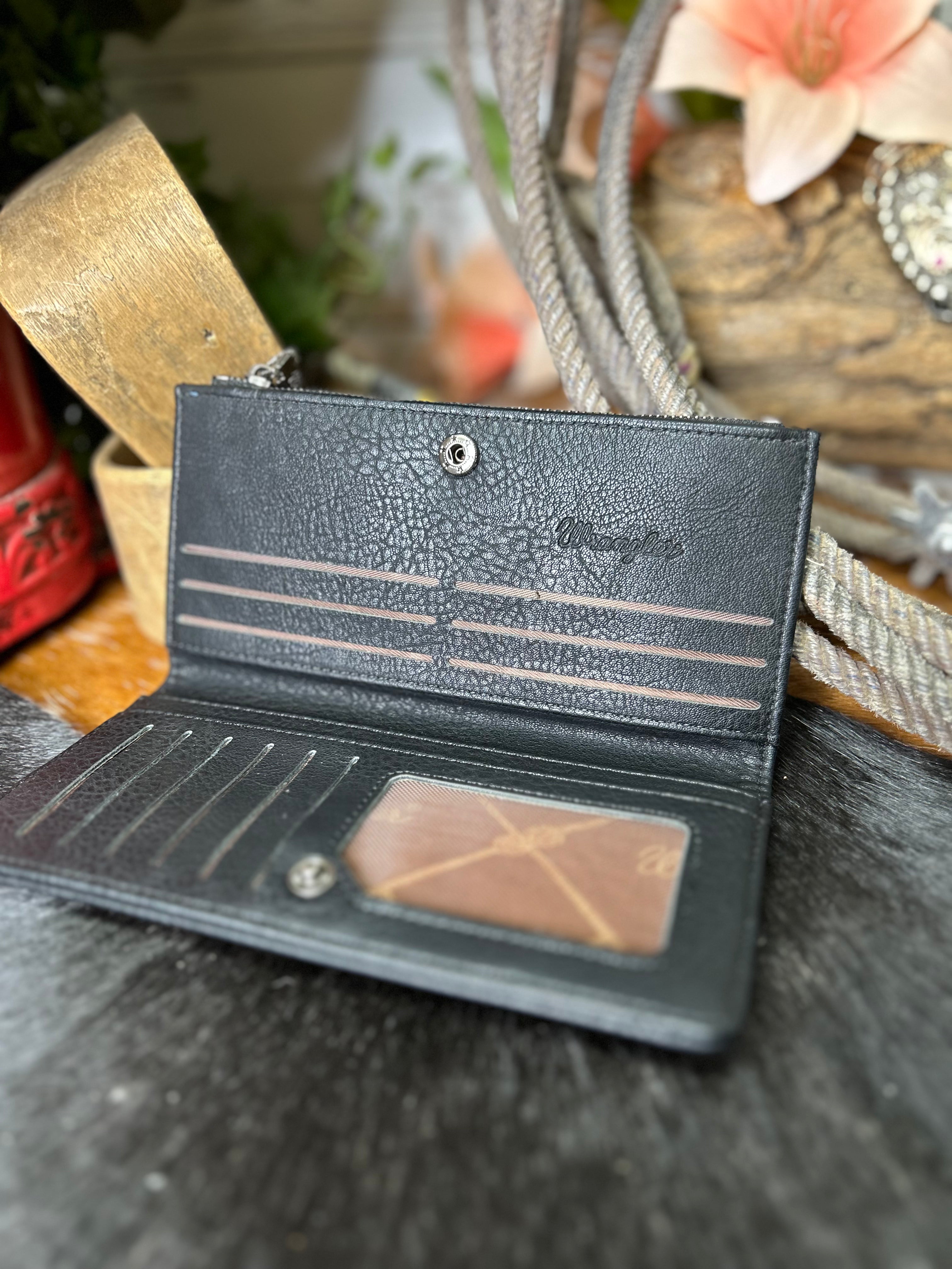 Wrangler Cow Print Bi-Fold Wallet - Henderson's Western Store