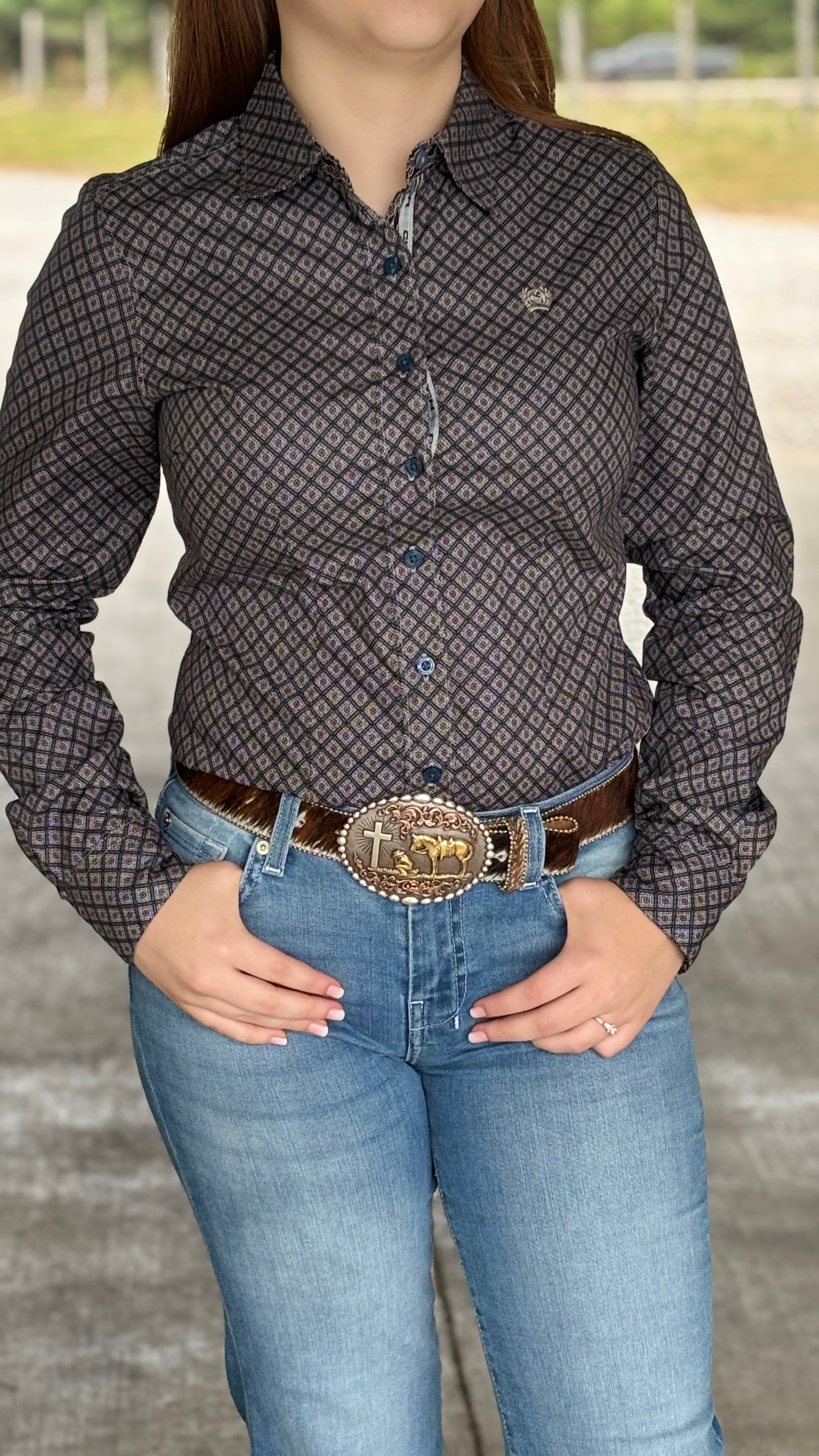 Ladies Cinch ~ Grey Geo - Henderson's Western Store