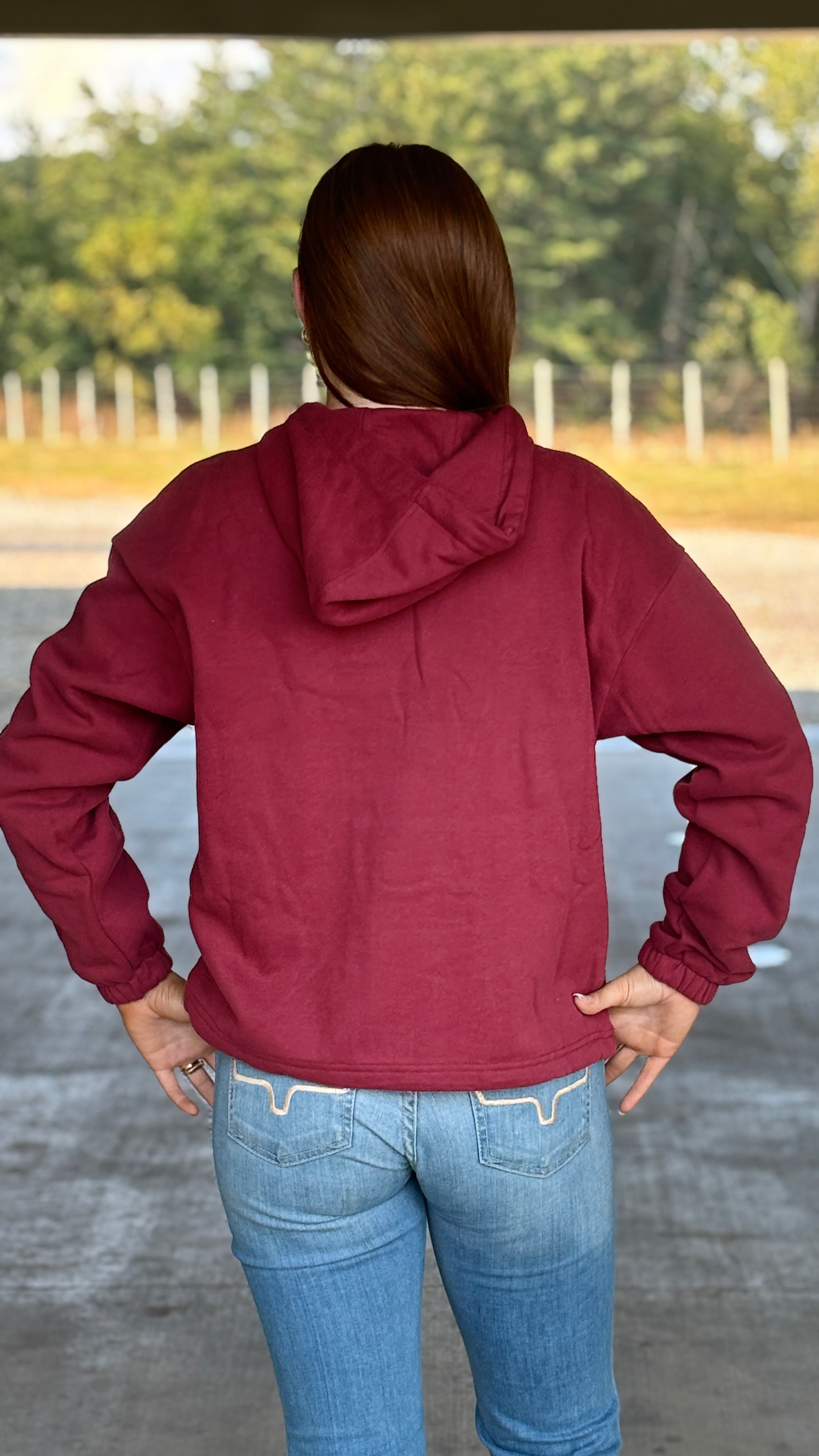 Ladies Ariat Logo Hoodie ~ Russet - Henderson's Western Store