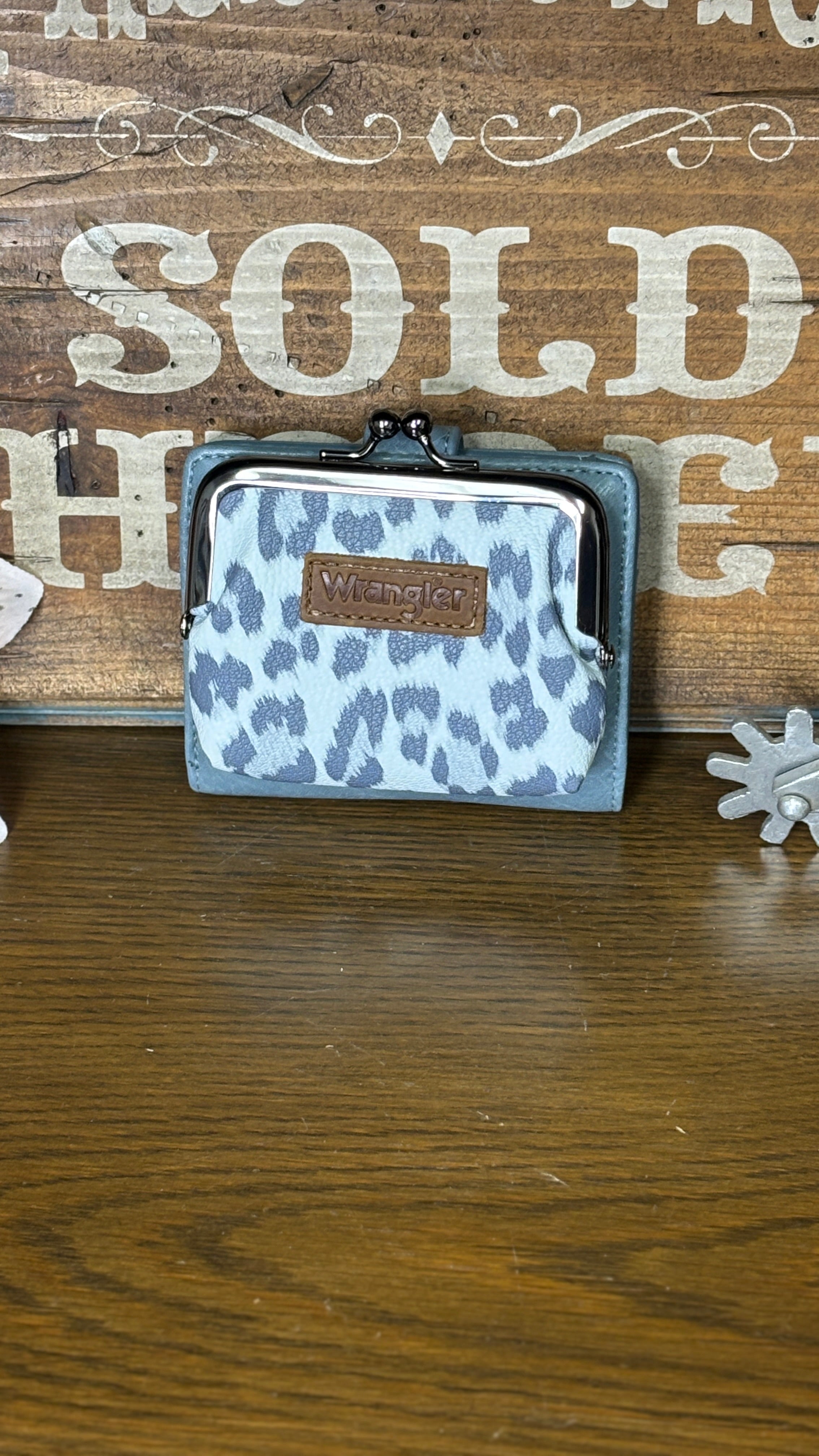Wrangler Leopard Print Coin Purse/Wallet - Henderson's Western Store