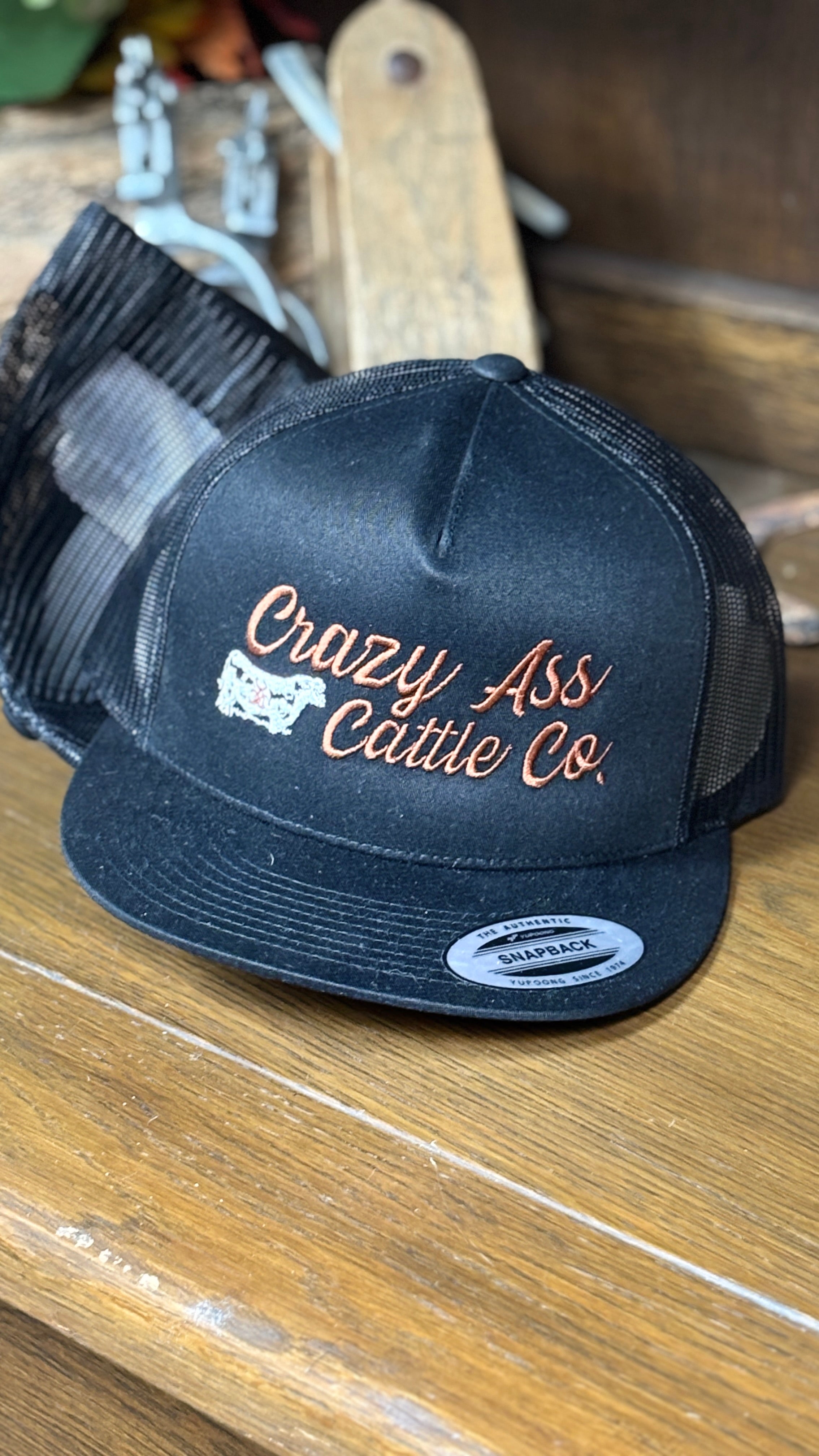 Crazy A** Cattle Co. Cap ~ Burnt Orange - Henderson's Western Store