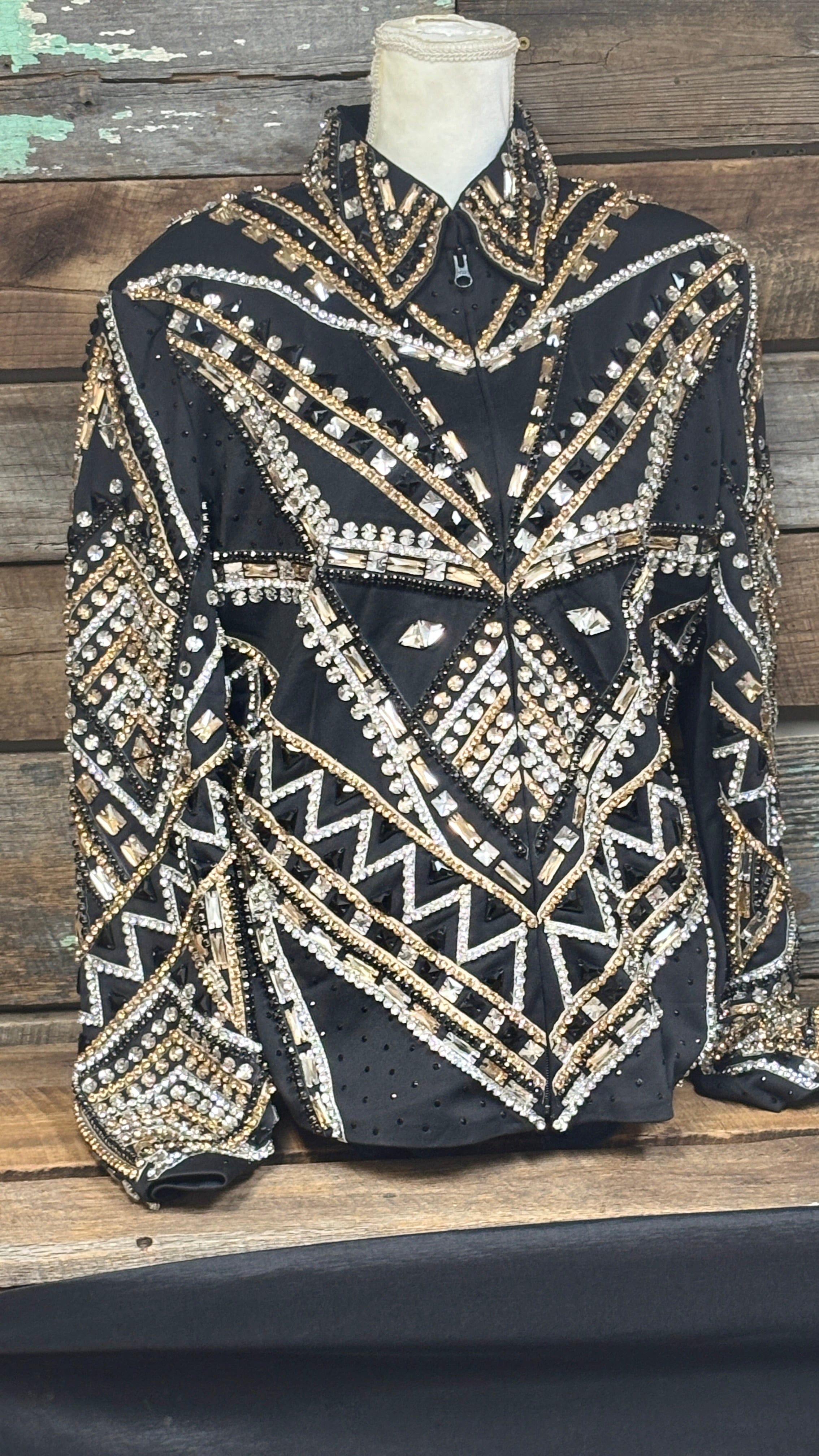 All Day Show Jacket ~ Black & Gold - Henderson's Western Store