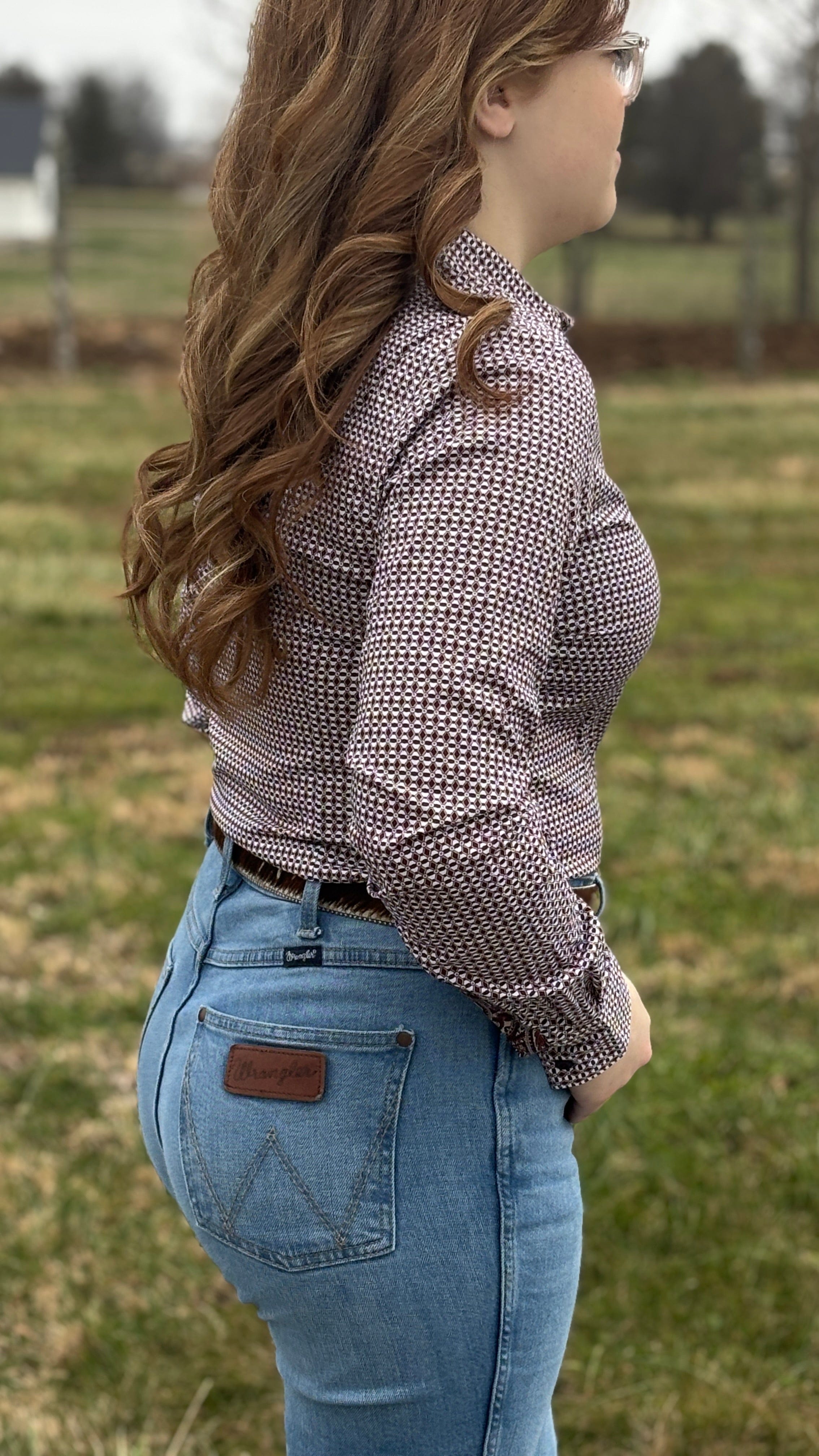 Ladies Cinch ~ Mulberry Geo - Henderson's Western Store