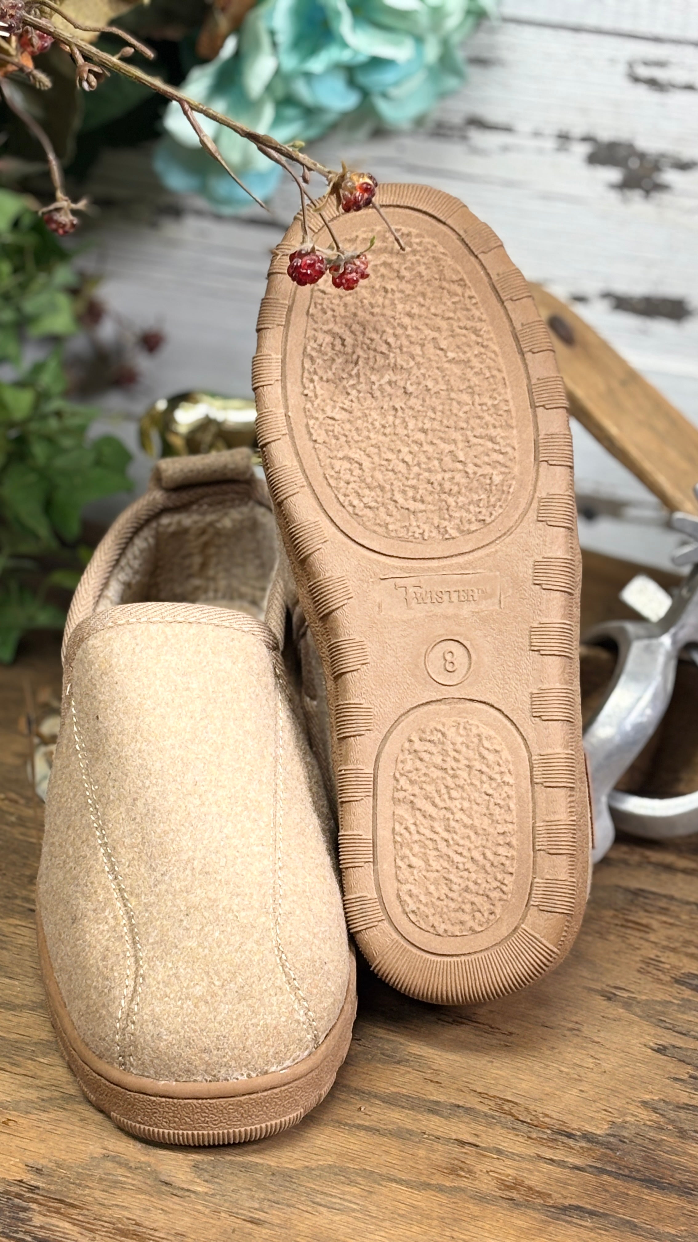Mens Slip On Slippers ~ Calvin - Henderson's Western Store