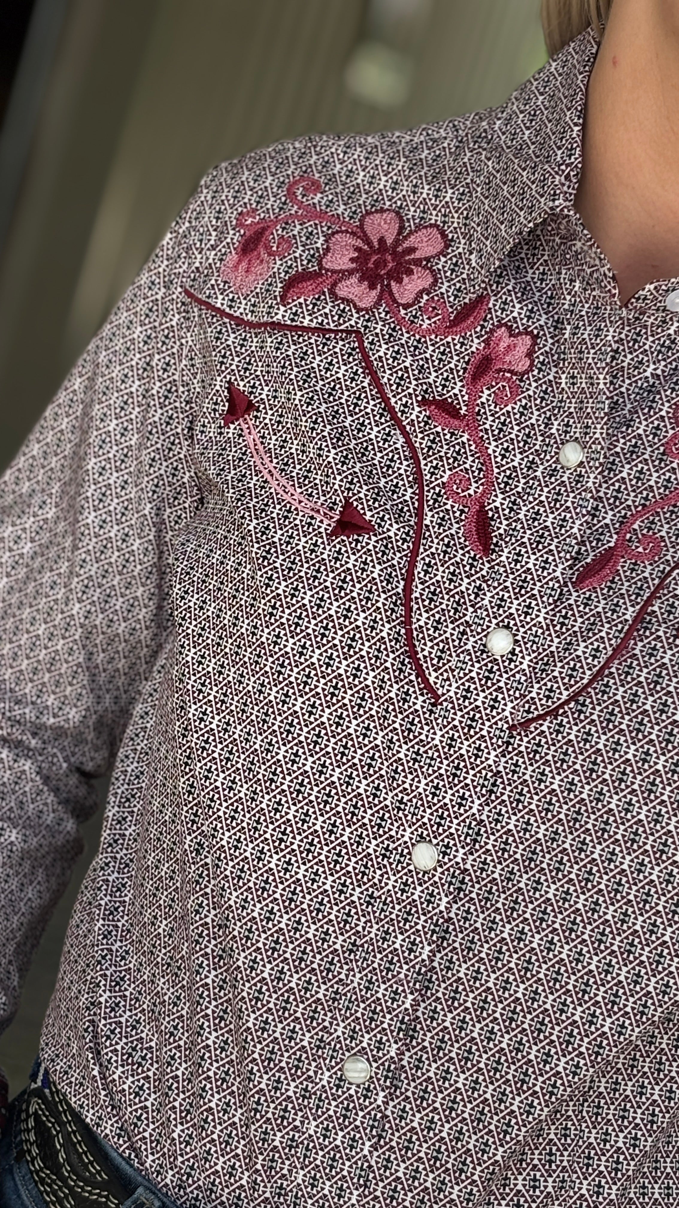 Ladies Rough Stock ~ Maroon - Henderson's Western Store