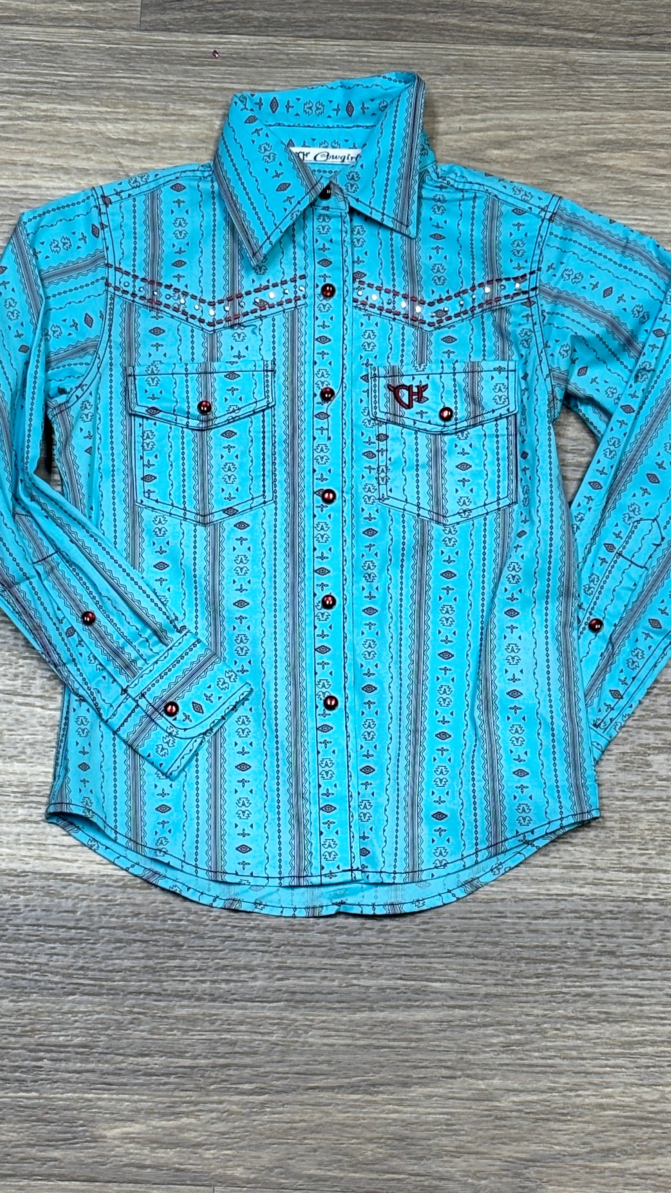Cowgirl Hardware Western Shirt ~ Striped Aztec - Henderson's Western Store