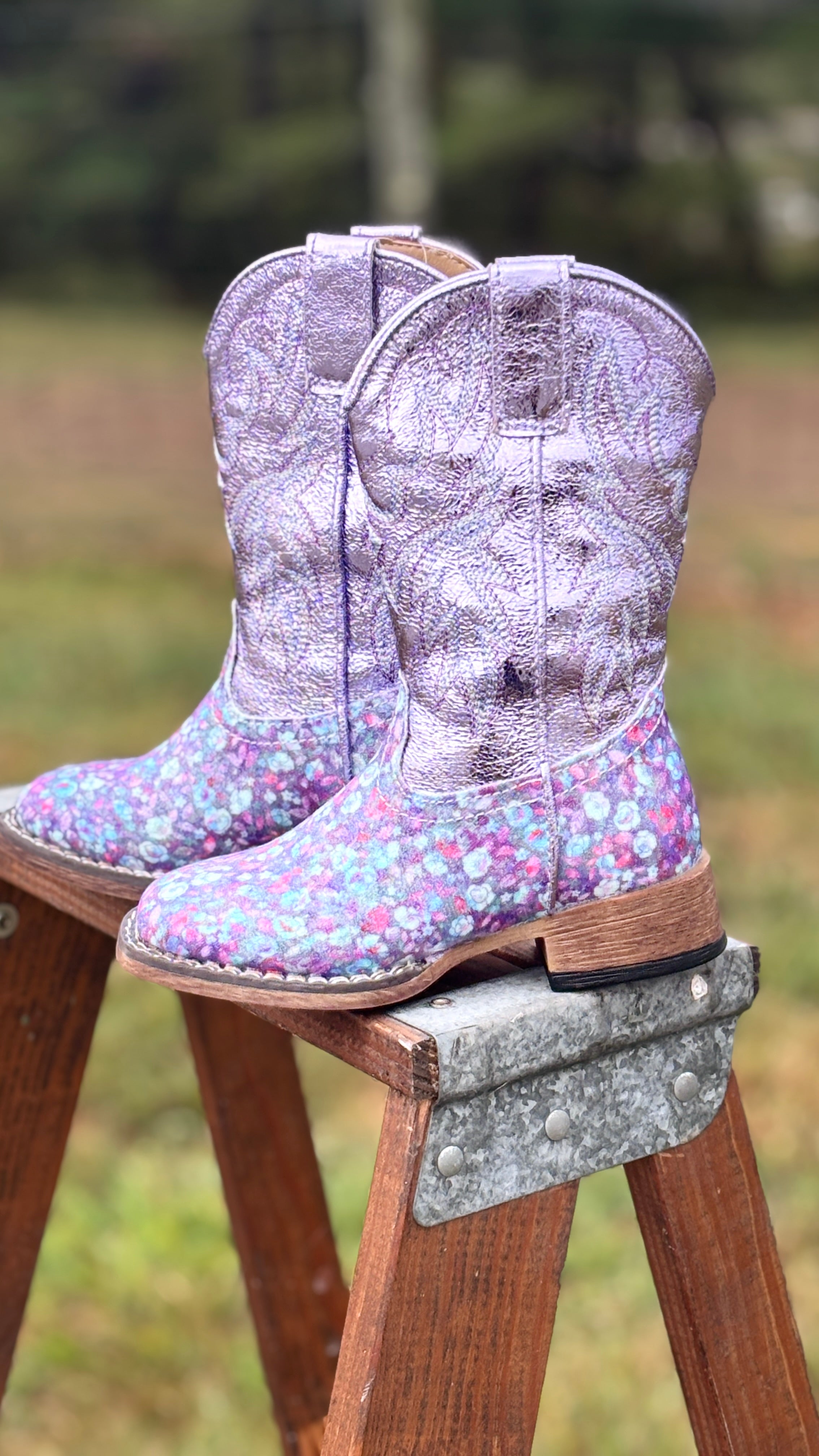 Floral Glitter Boots by Roper - Henderson's Western Store