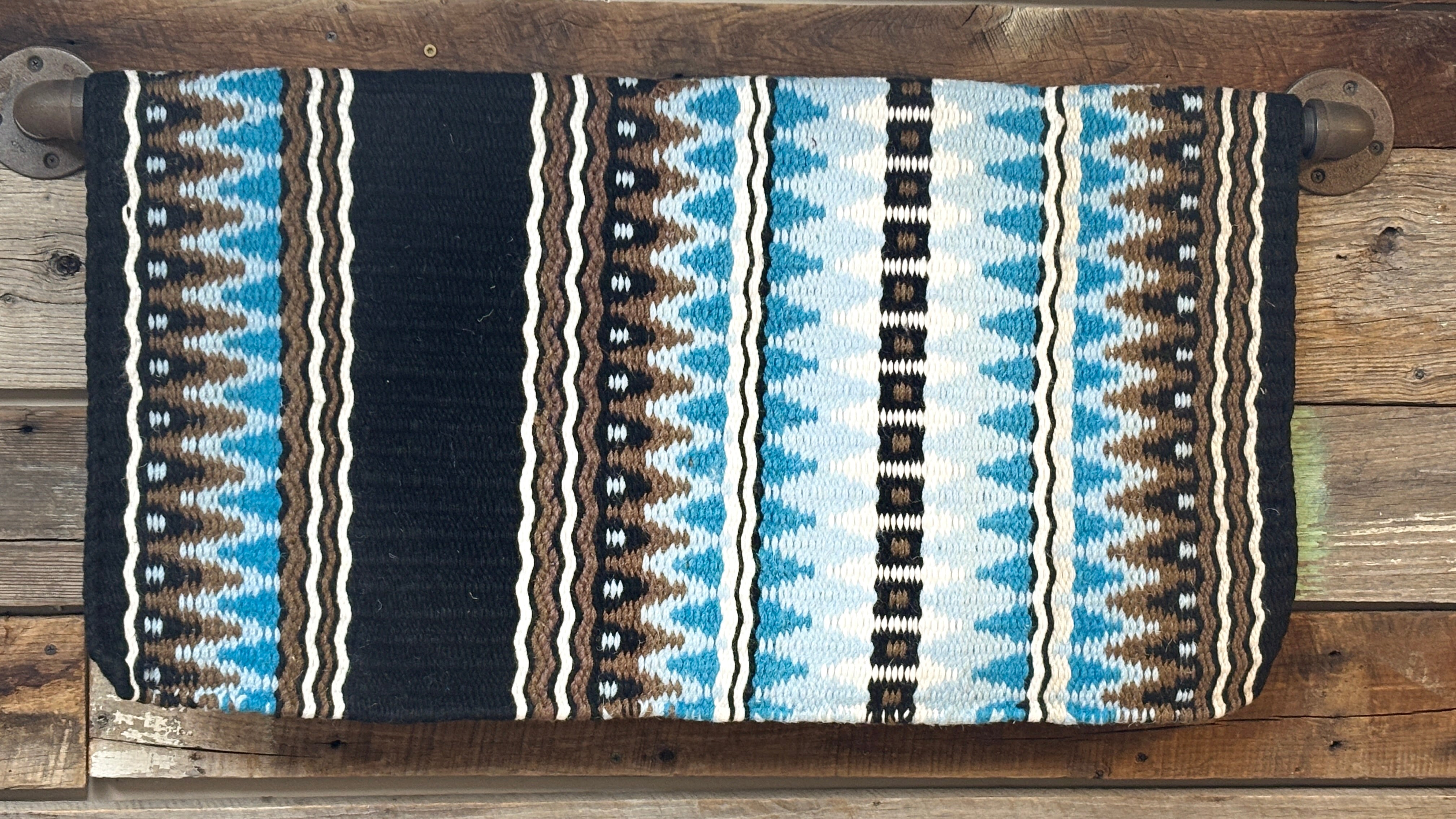 Wool Saddle Blanket ~ Blue - Henderson's Western Store