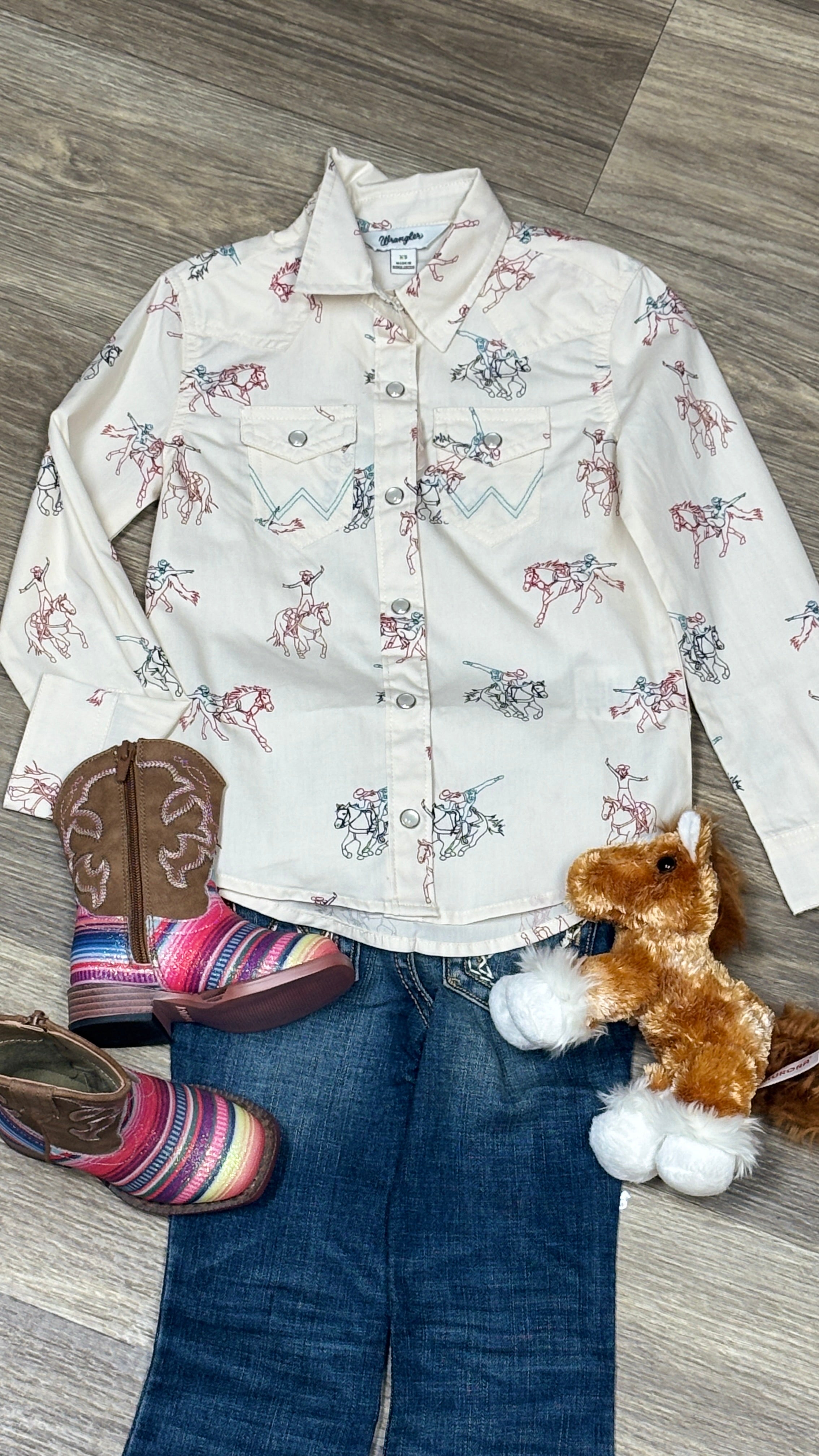Girl's Wrangler Western Shirt - Henderson's Western Store