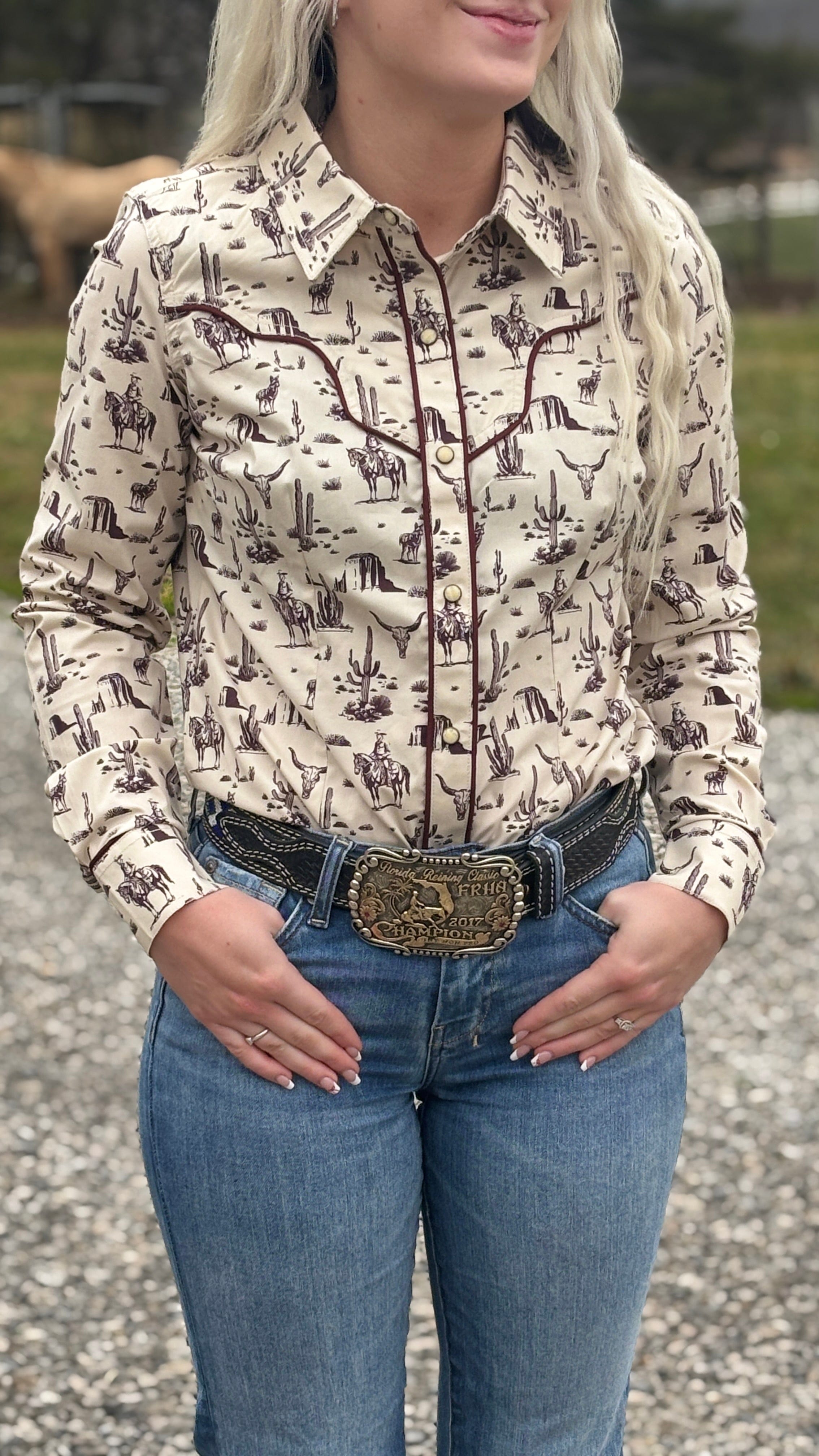 Ladies Wild West Print by Rock & Roll - Henderson's Western Store