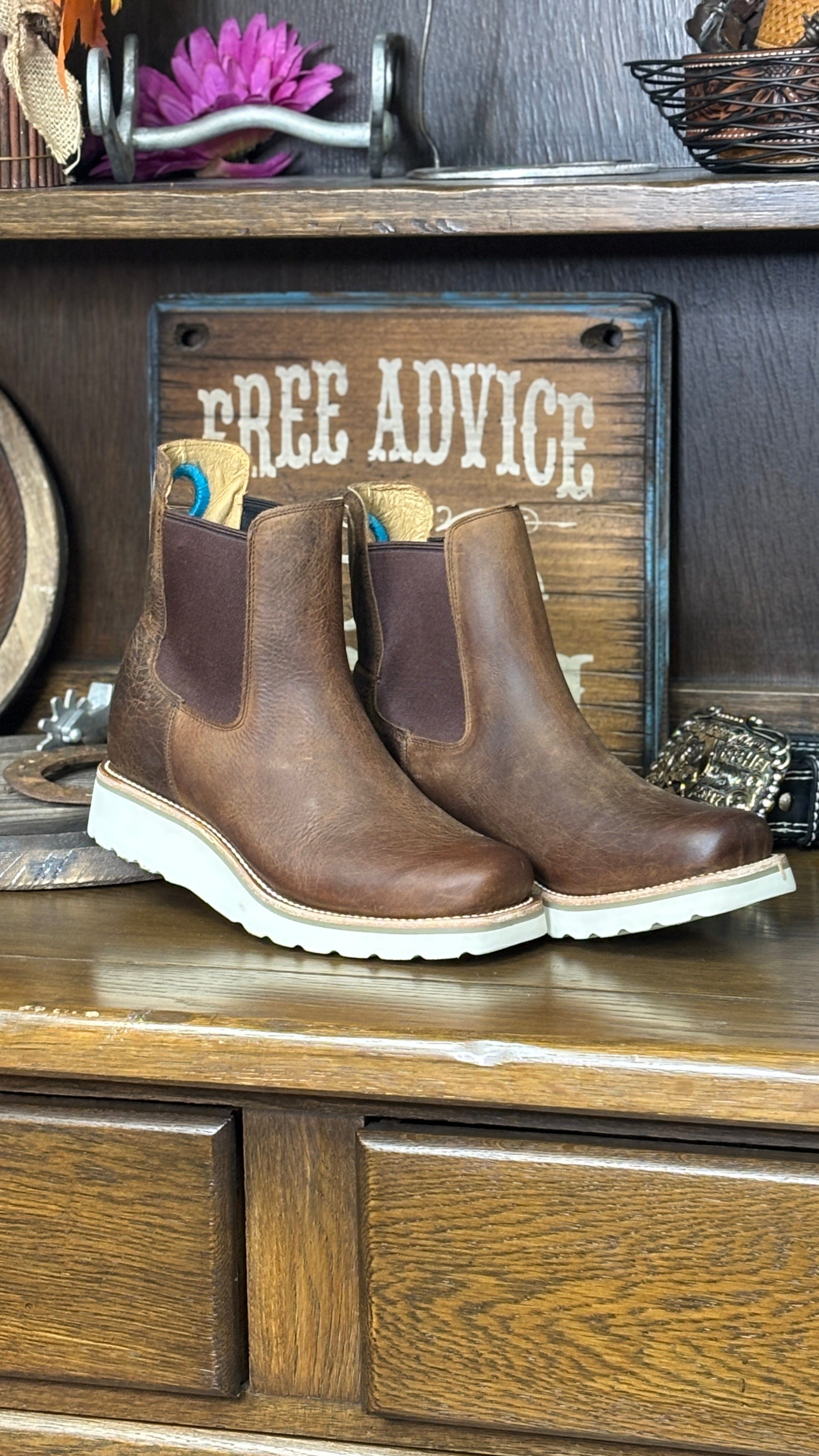 Swedge Distress Bison Boots by Macie Bean - Henderson's Western Store