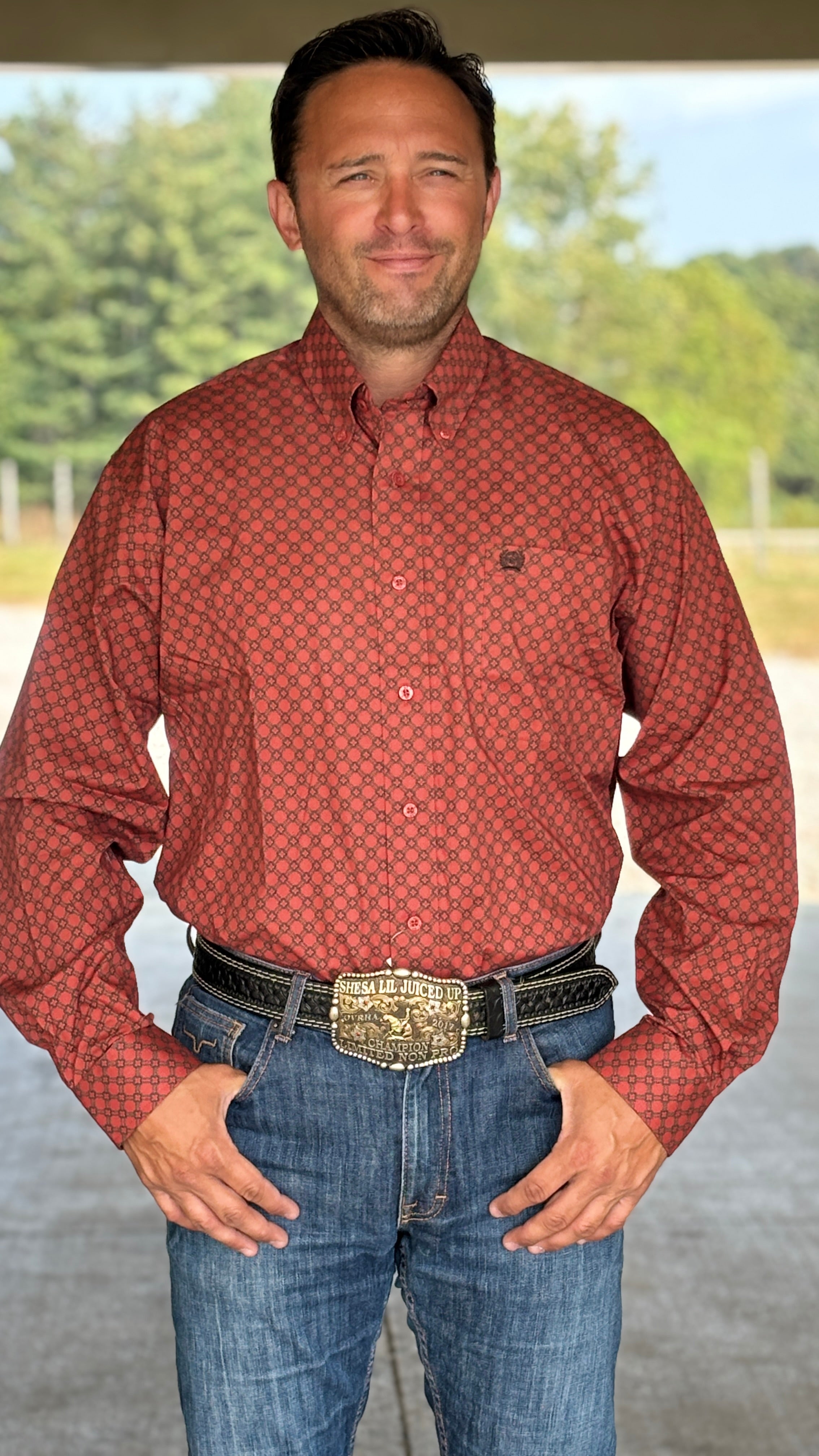 Cinch Plain Weave ~ Brick Red - Henderson's Western Store