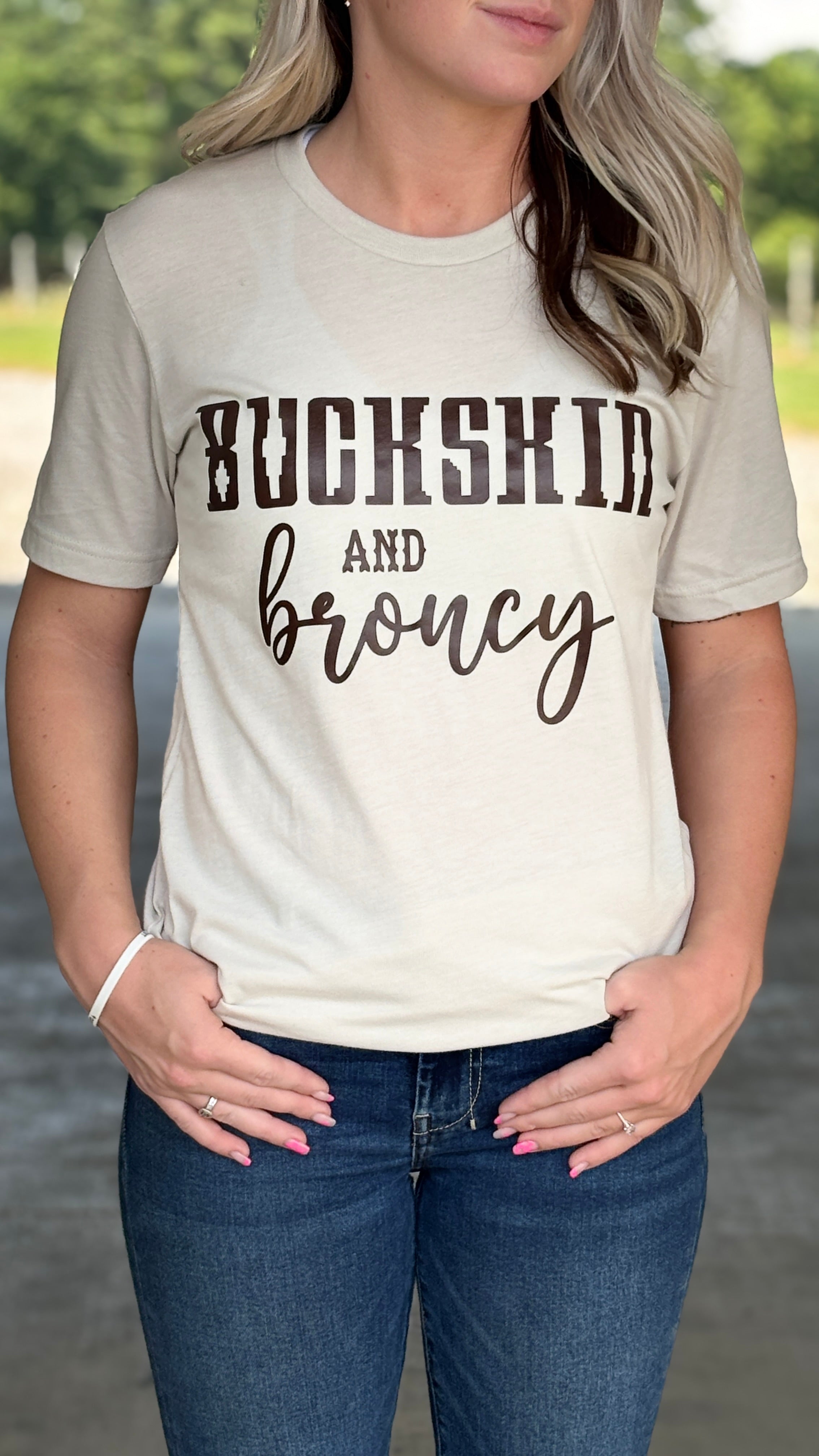 Buckskin & Broncy Tee - Henderson's Western Store