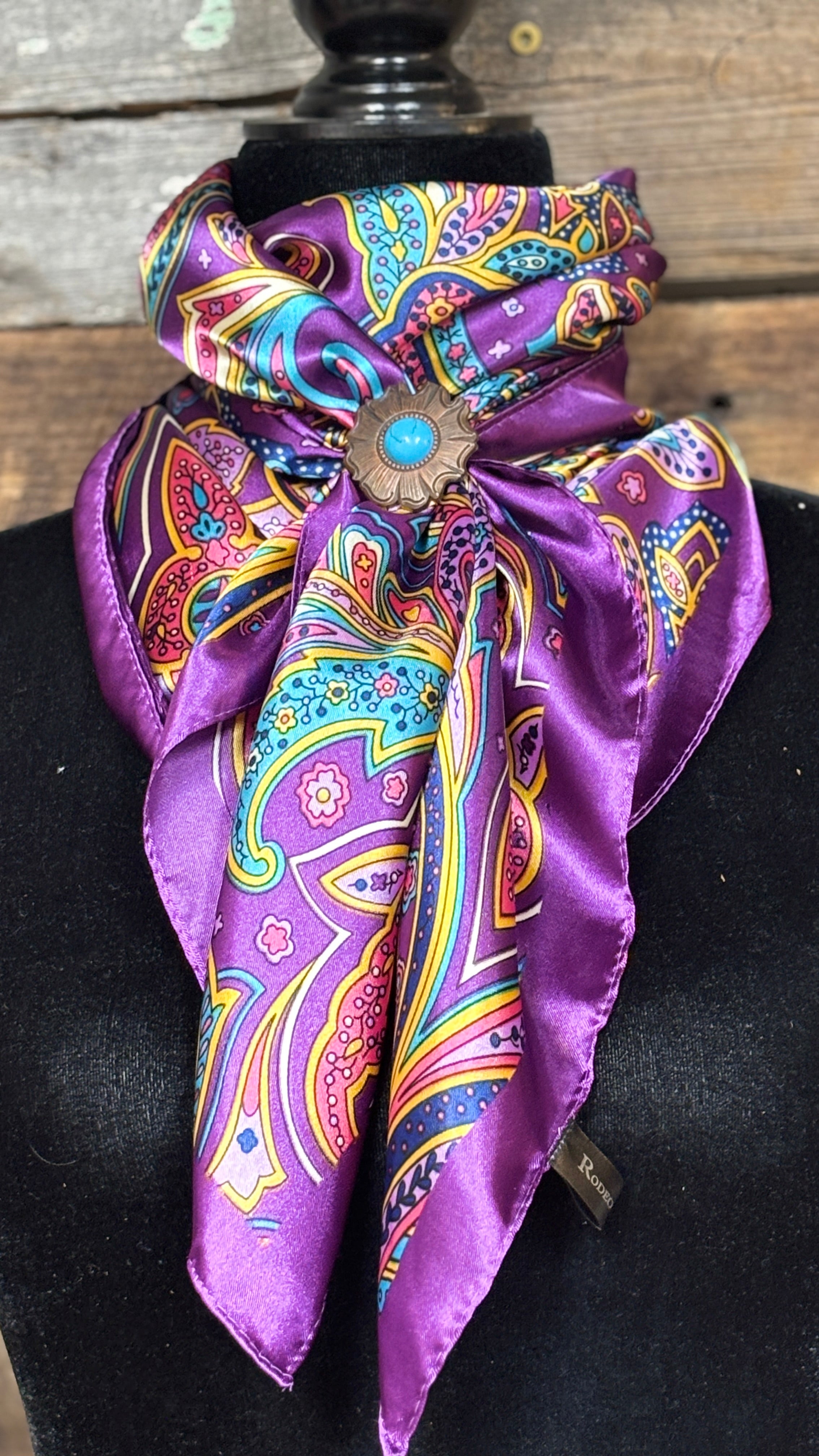 Rodeo Drive Wild Rags/Scarf ~ Purple Fun - Henderson's Western Store