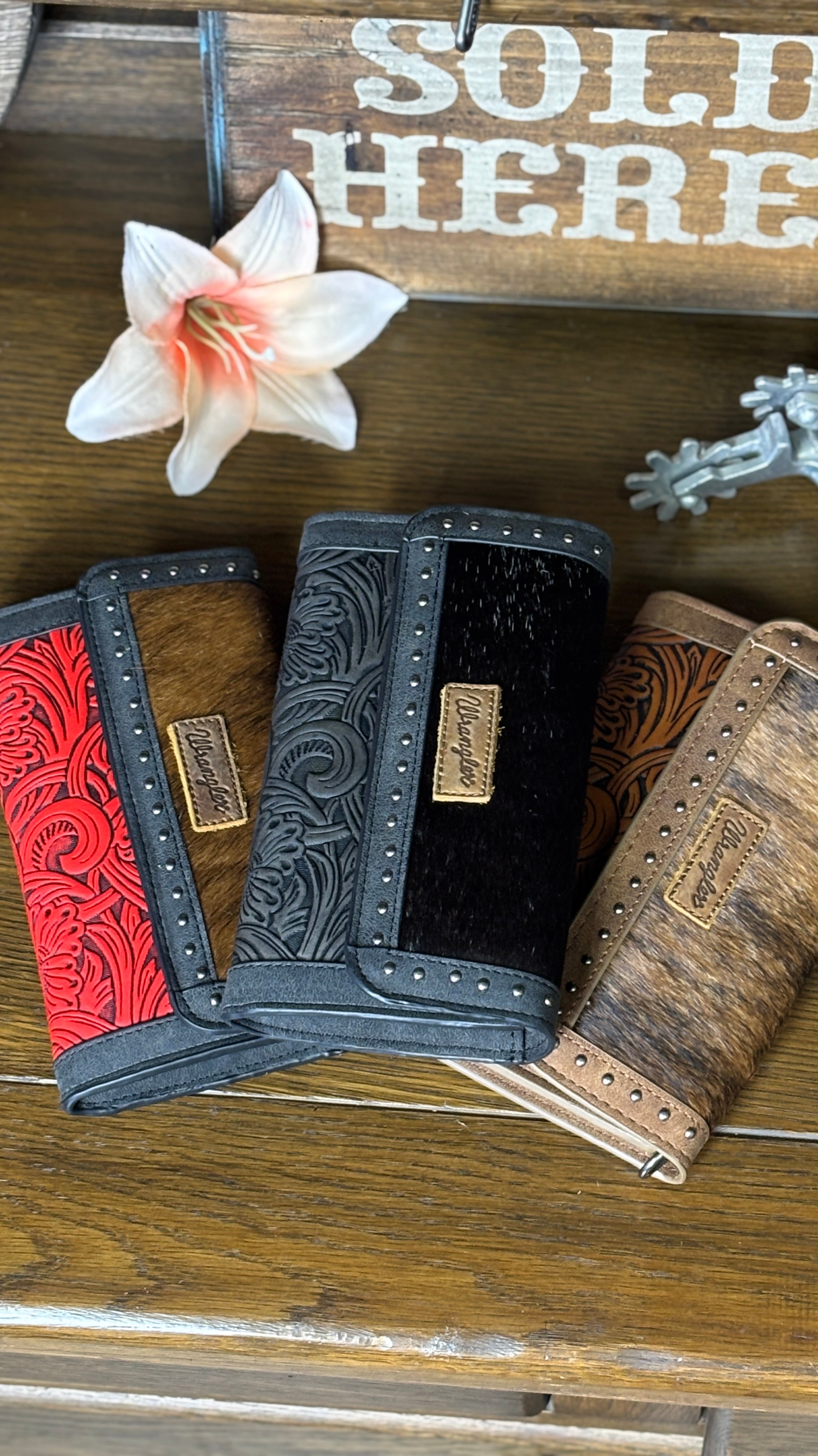 Wrangler Cowhide Wallet/Wristlet/Crossbody Bag - Henderson's Western Store