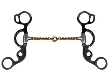 Short Shank Twisted Copper Wire Snaffle - Henderson's Western Store